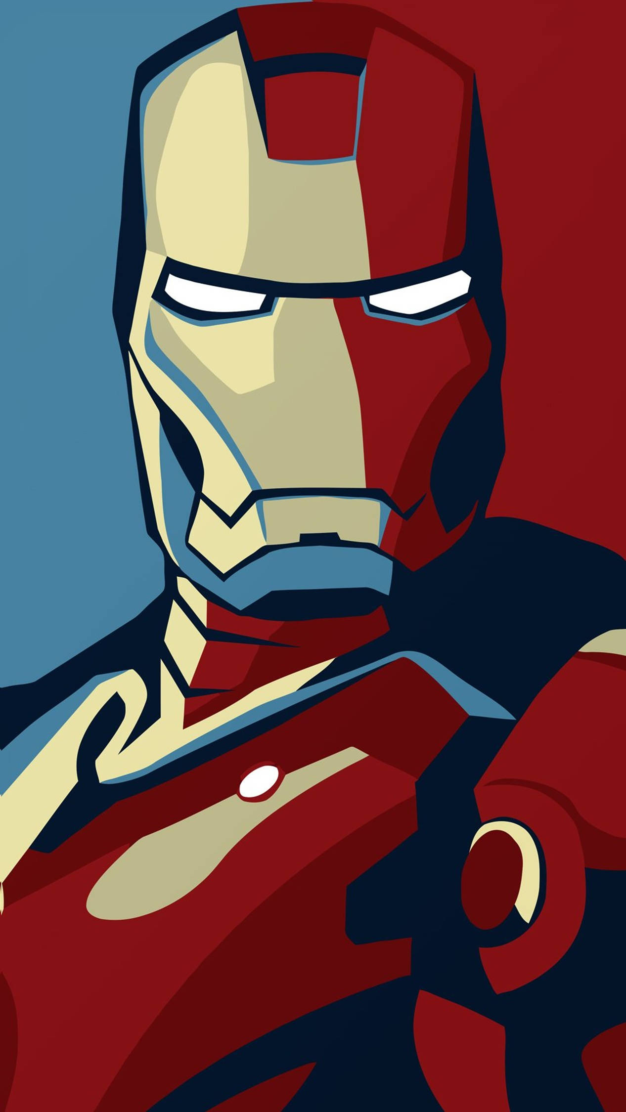 Iron Man 4k Iphone Red Blue Art
