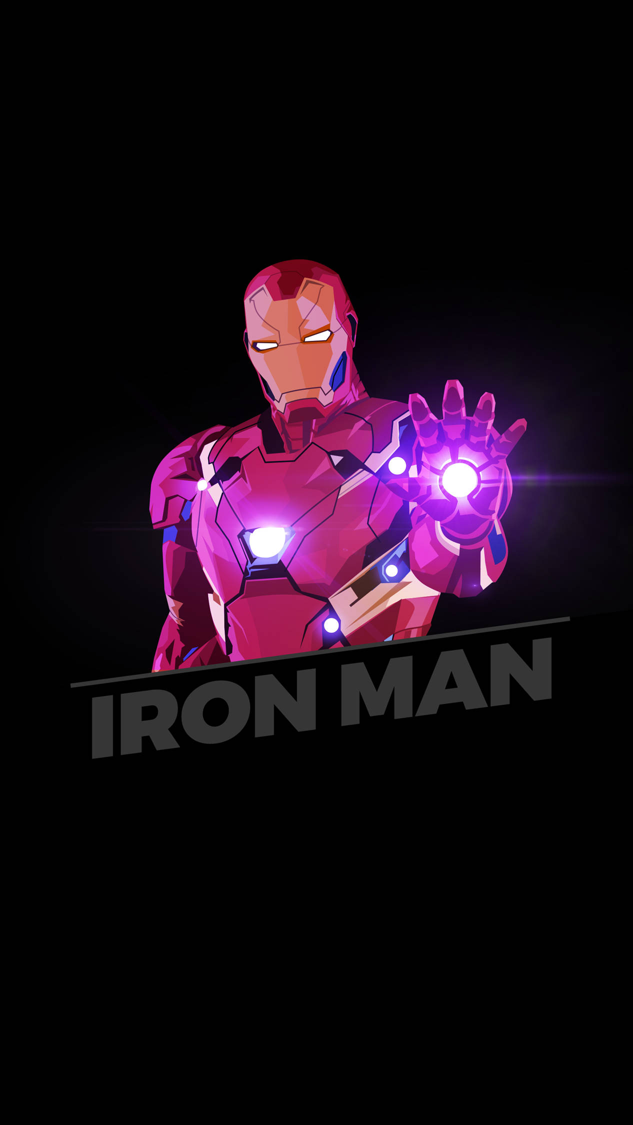 Iron Man 4k Iphone Red Violet Suit