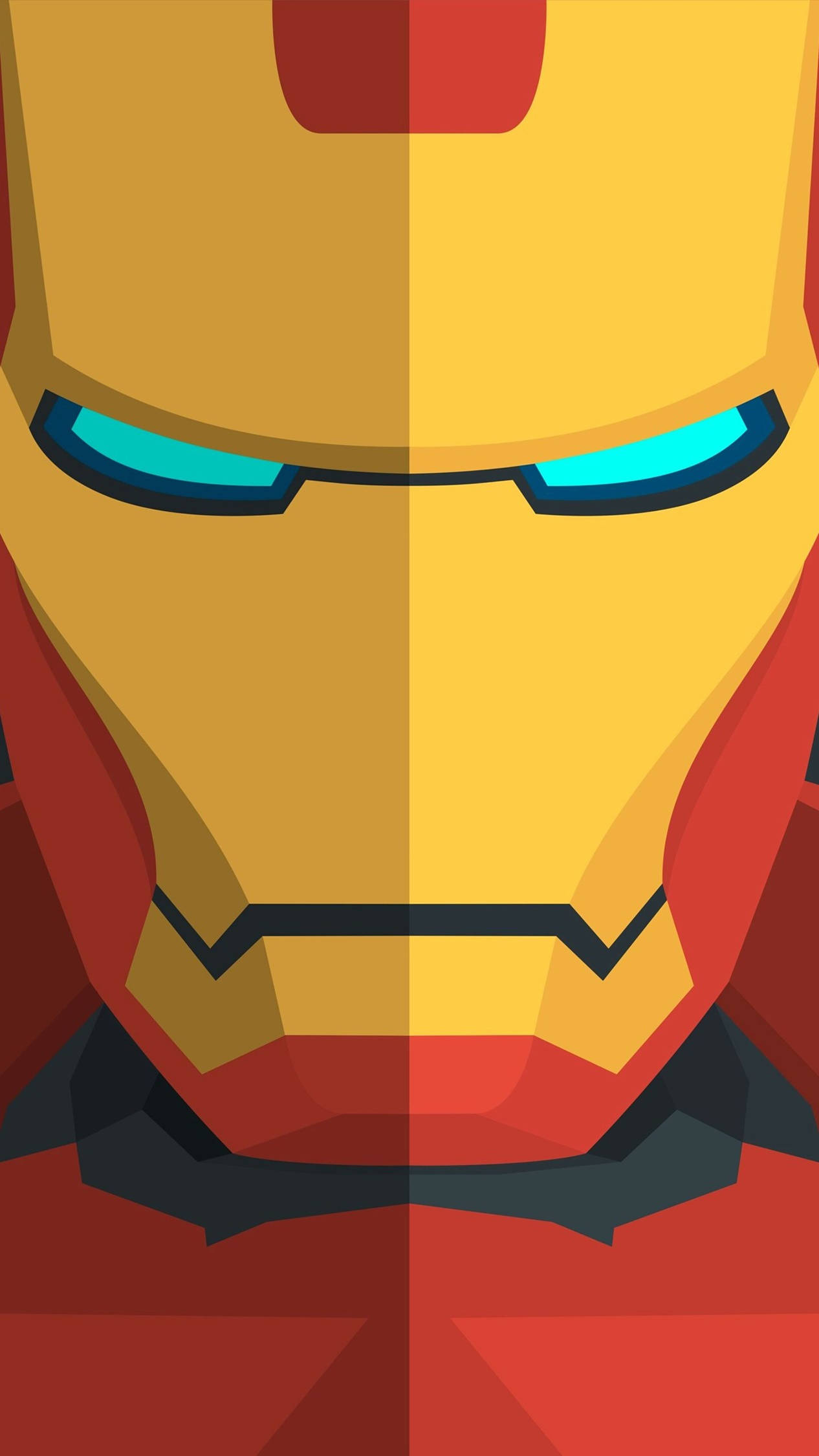 Iron Man 4k Iphone Yellow Shell Head