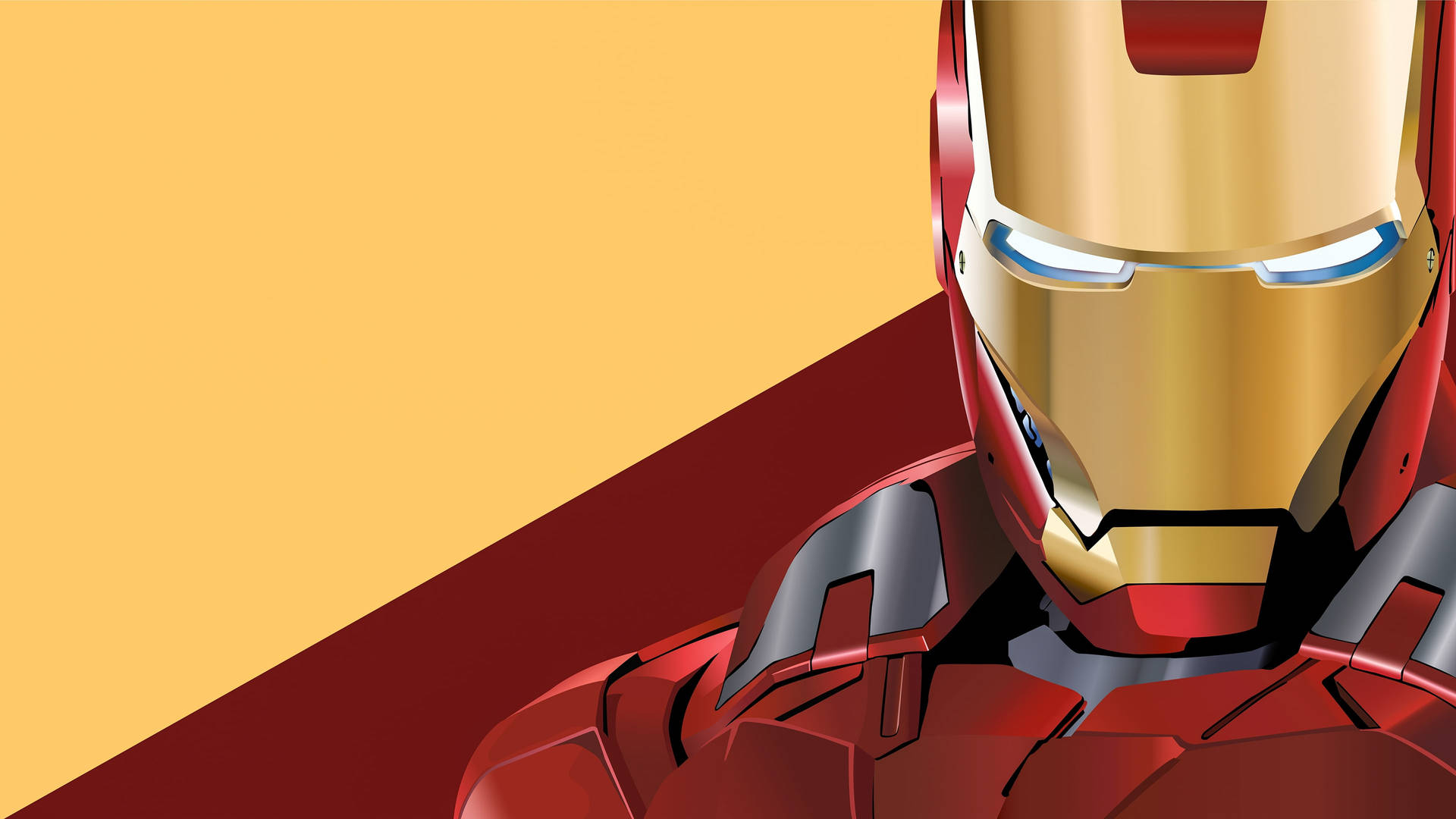 Iron Man 4k Red And Yellow Background