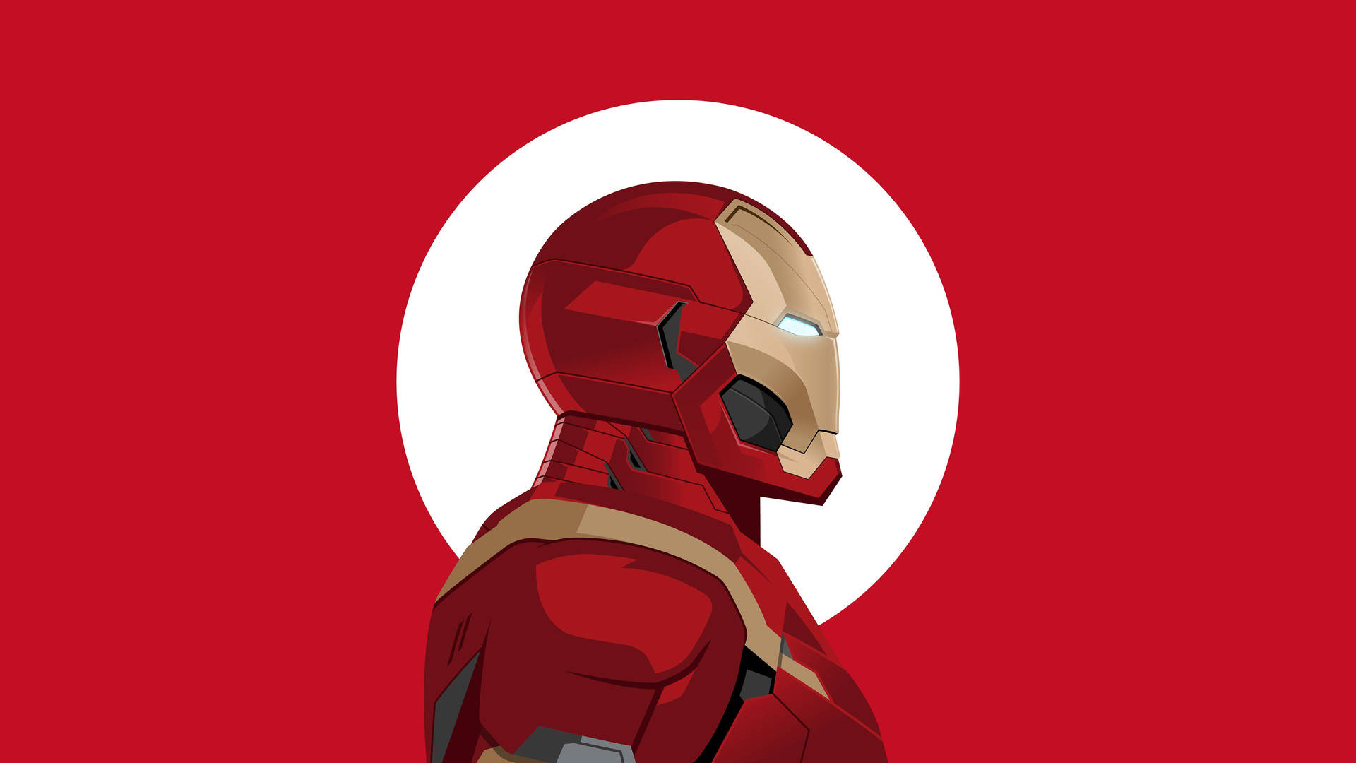 Iron Man 4k Red Background Background