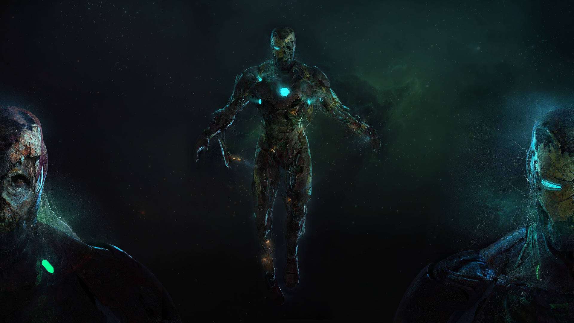 Iron Man 4k Zombie Version Background