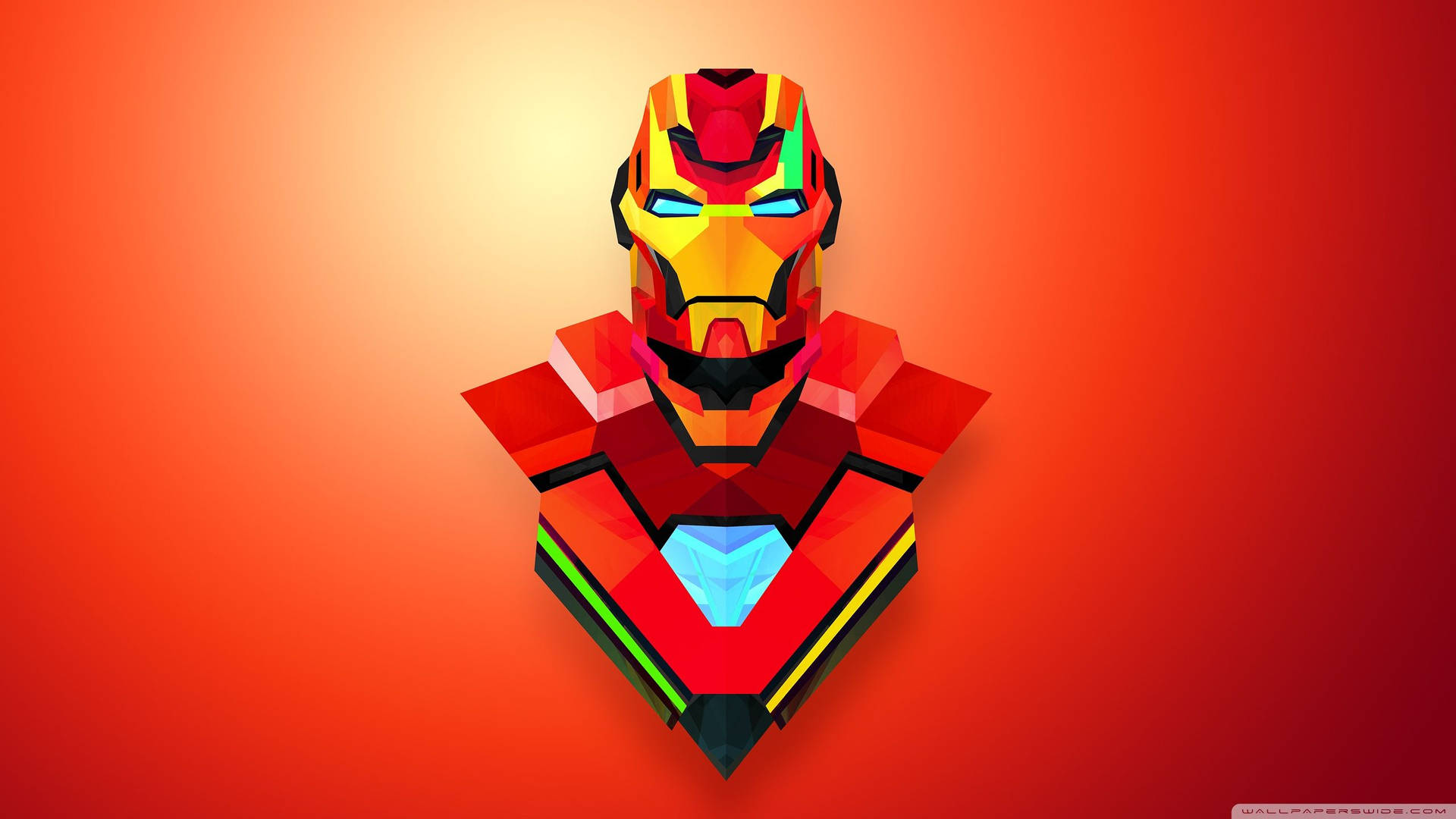 Iron Man Abstract Art Background