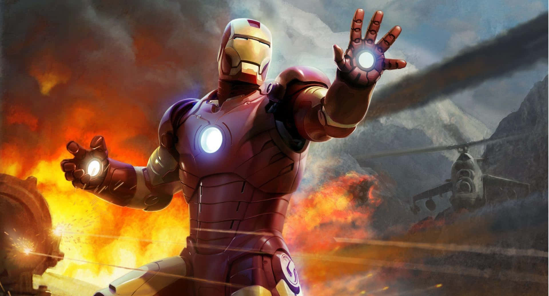 Iron_ Man_ Action_ Pose_ Explosive_ Background.jpg Background