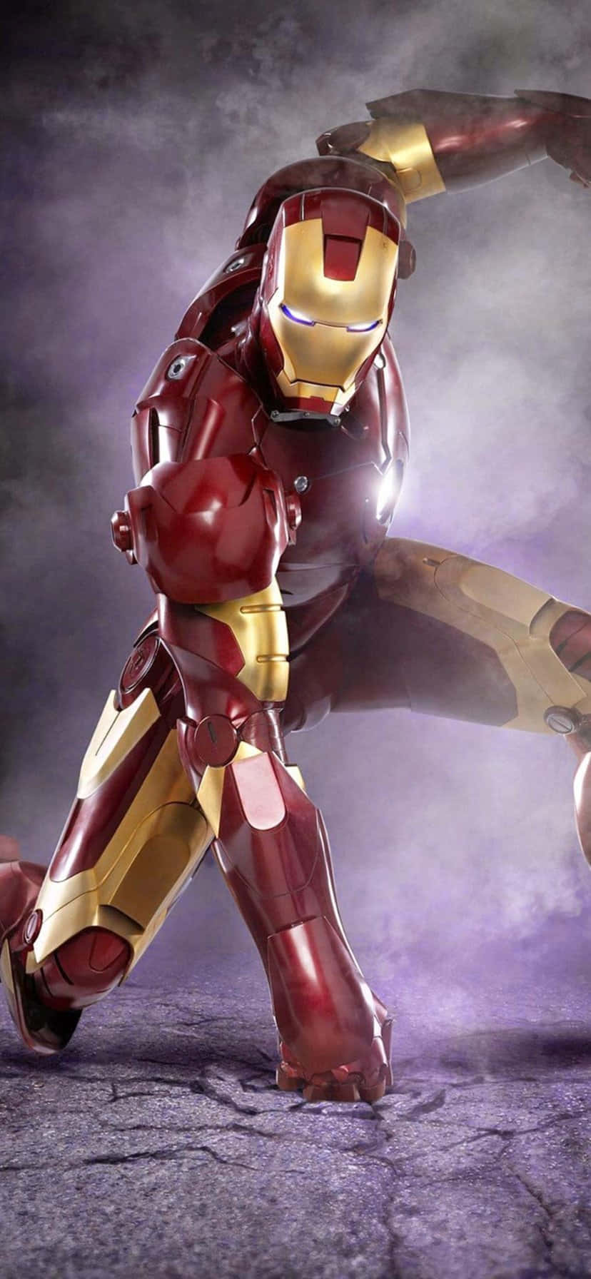 Iron_ Man_ Action_ Pose_i Phone11_ Wallpaper Background