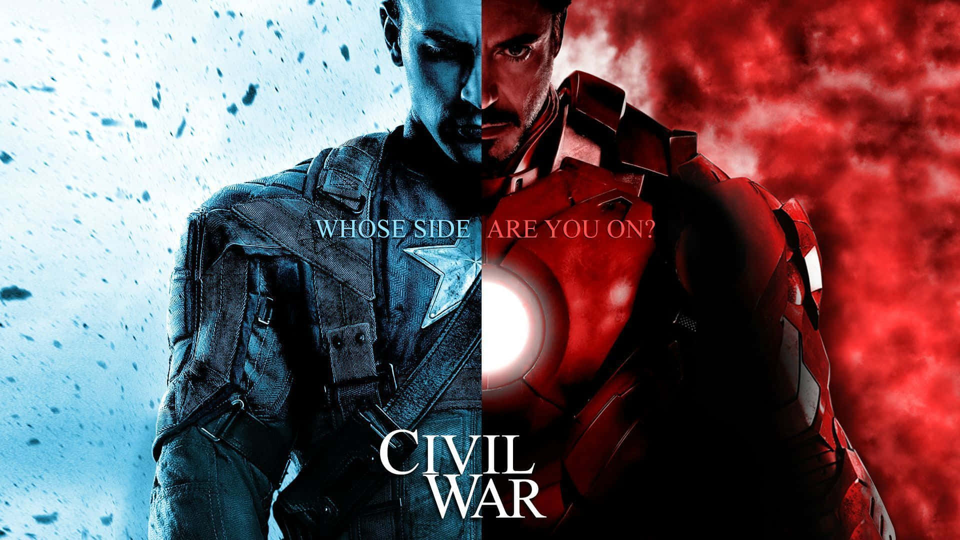 Iron Man And Captain America Dual Screen Background