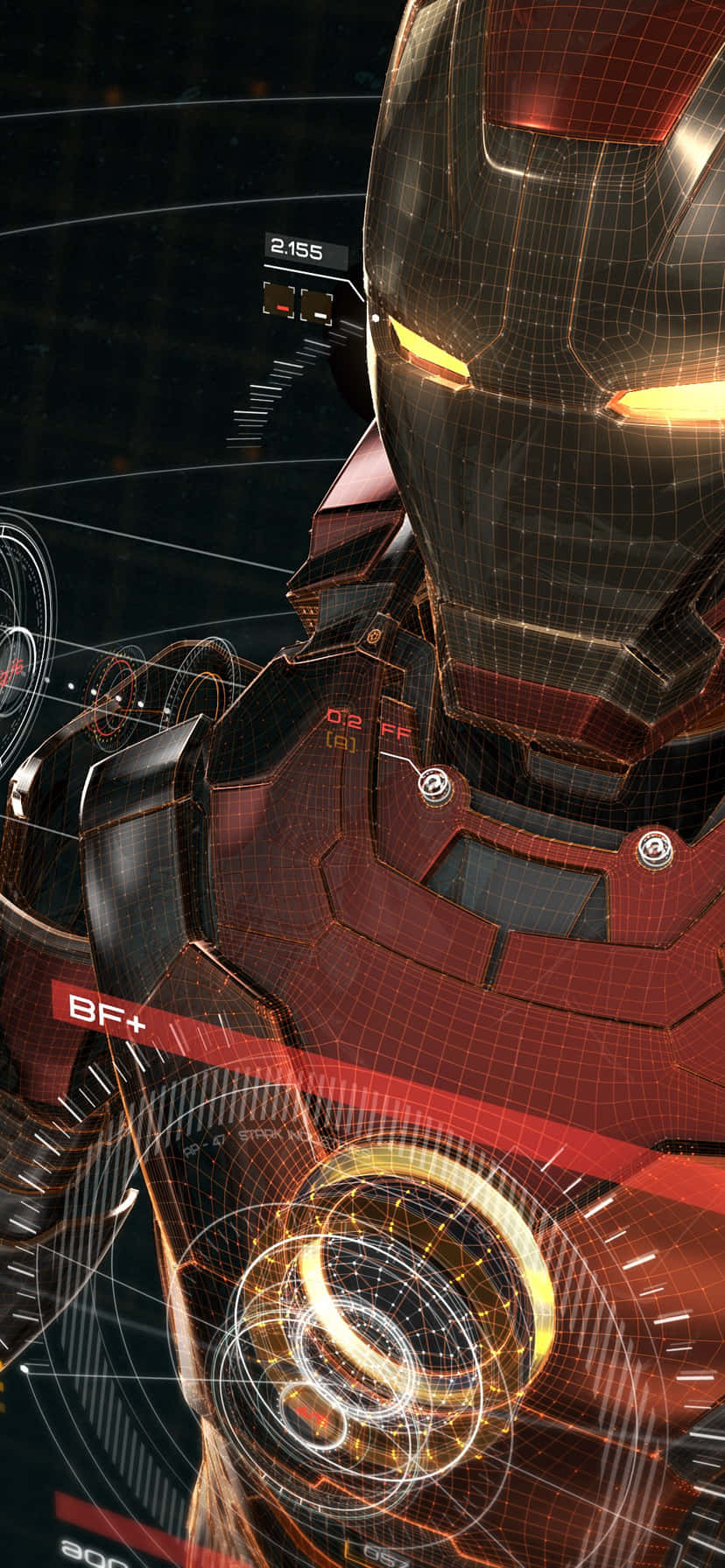 Iron_ Man_ Armor_ Interface_i Phone11_ Wallpaper Background
