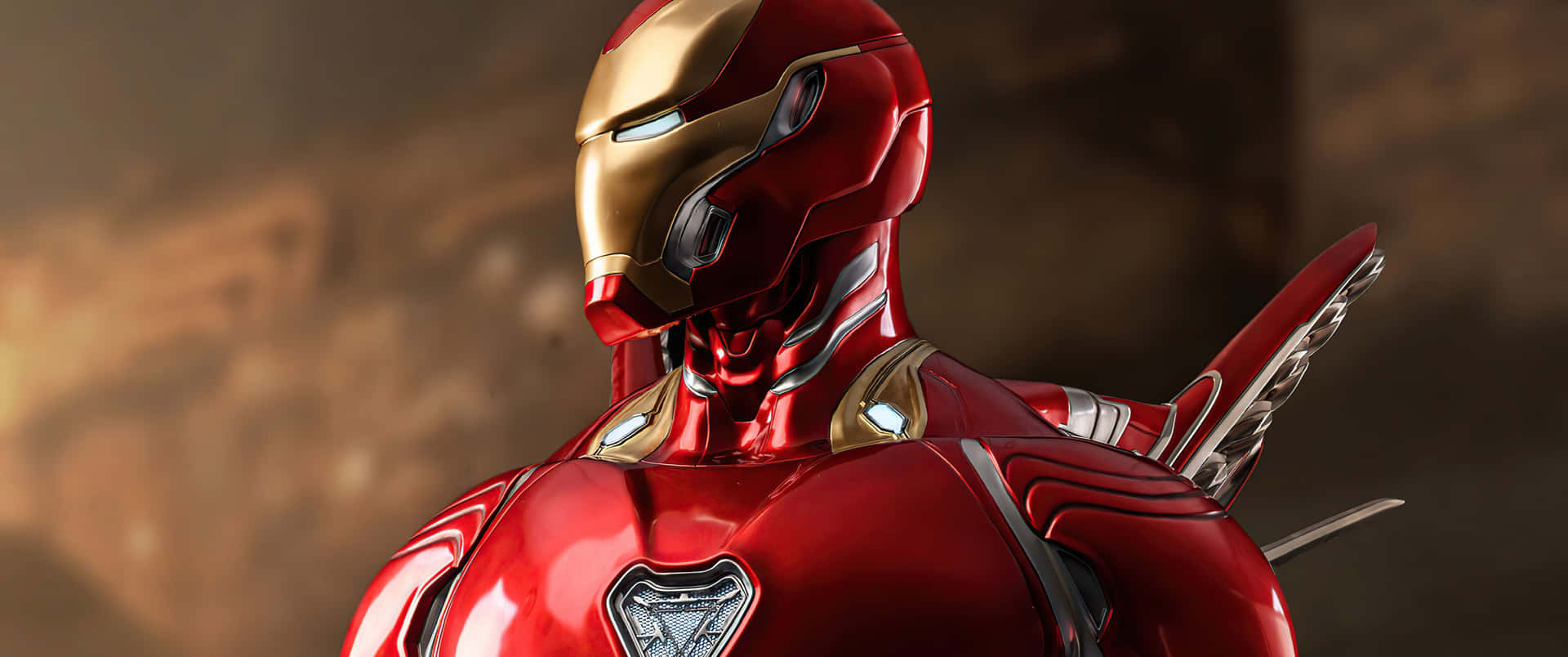 Iron Man Armored Hero Super Ultra Wide Background