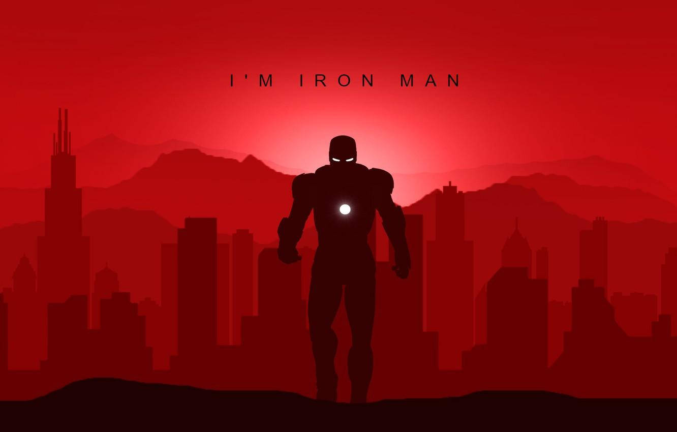 Iron Man Art Deco Background