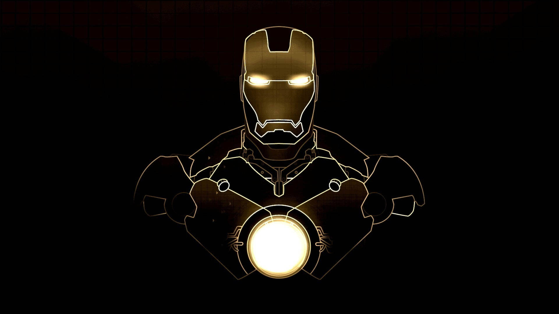 Iron Man Black And Gold Background
