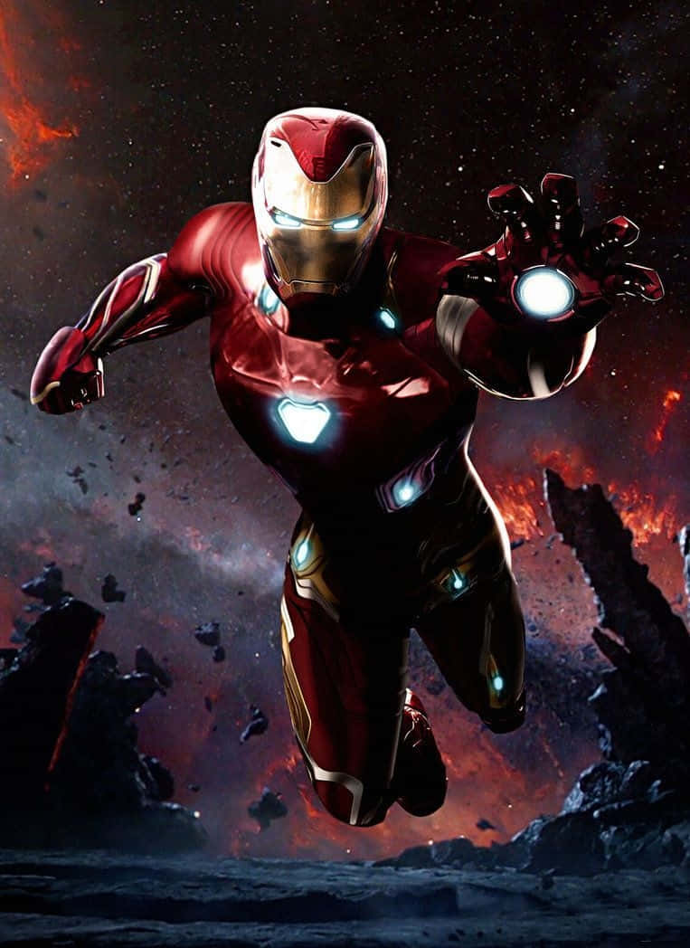 Iron Man, Caring And Courageous Superhero Background