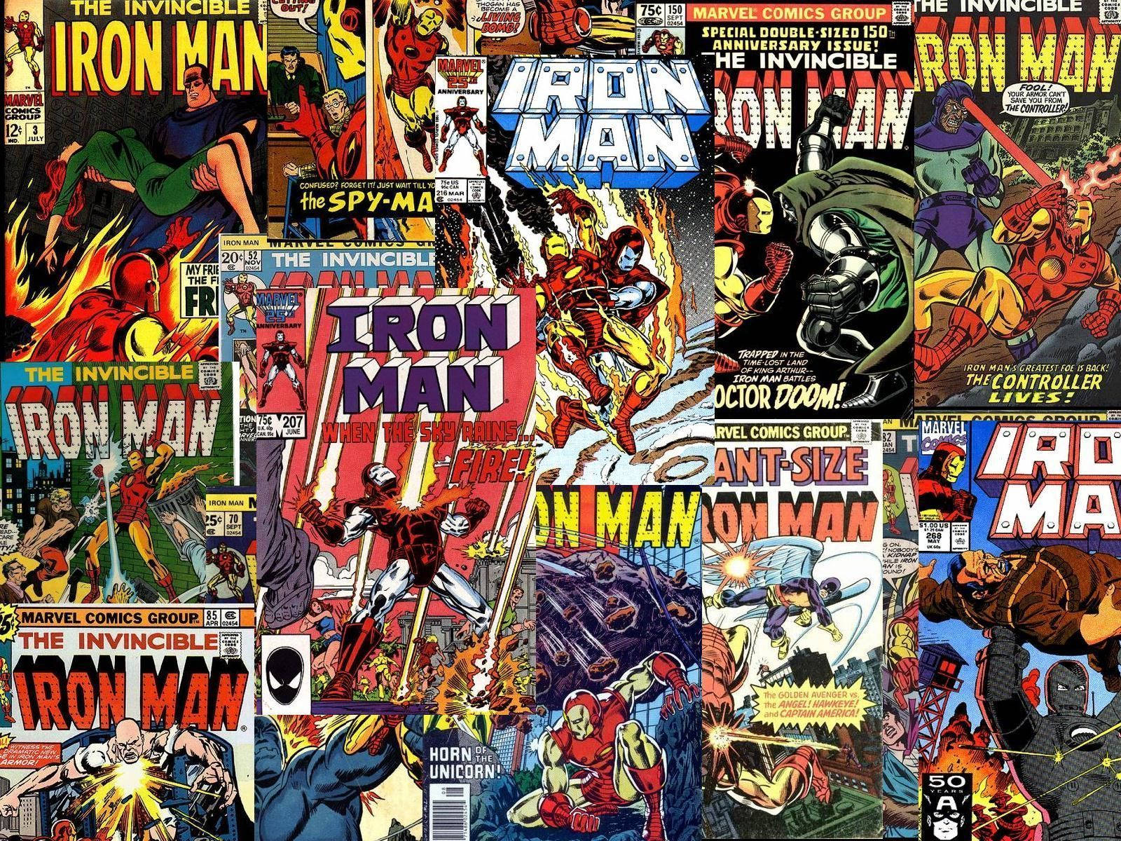 Iron Man Comic Book Cover Montage