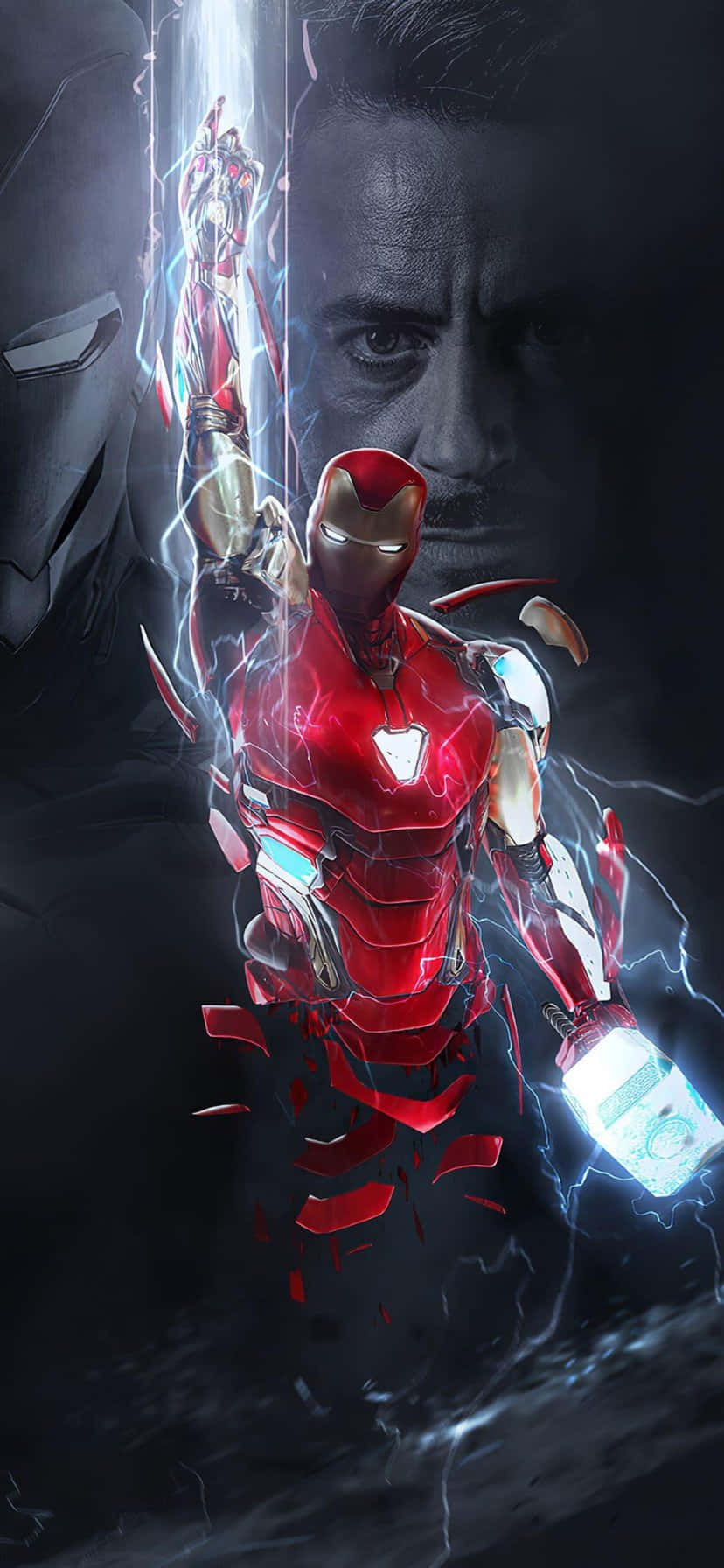 Iron_ Man_ Epic_ Transformation_i Phone_ Wallpaper Background