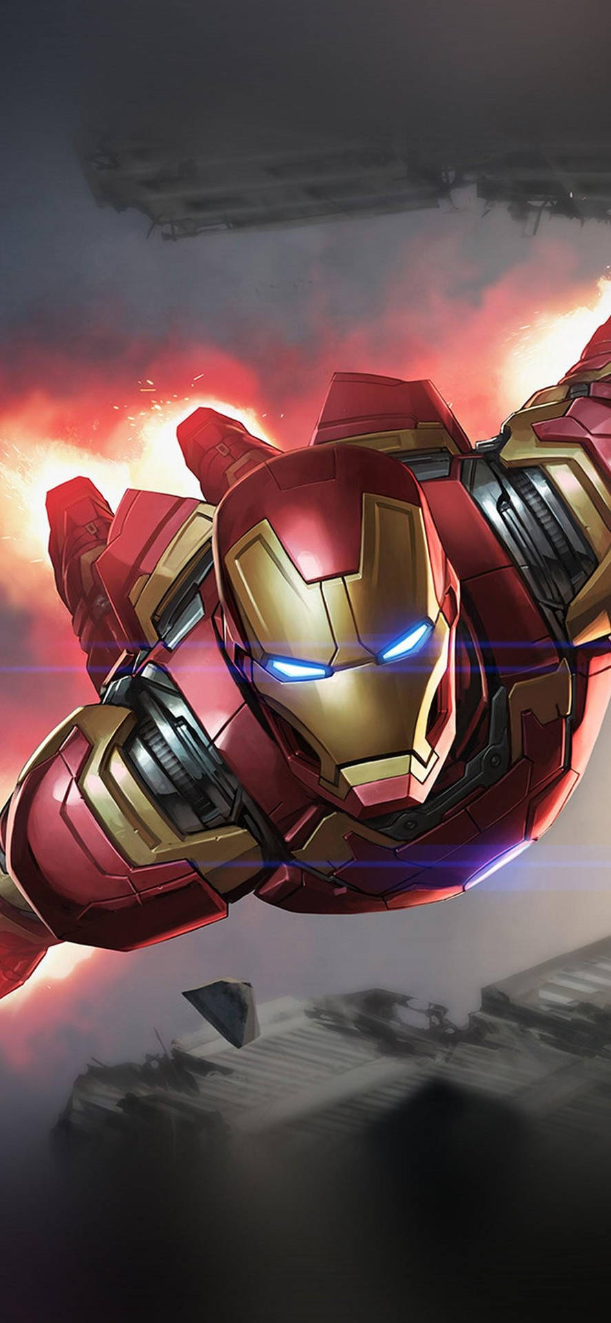 Iron Man Flying Marvel Iphone X Background