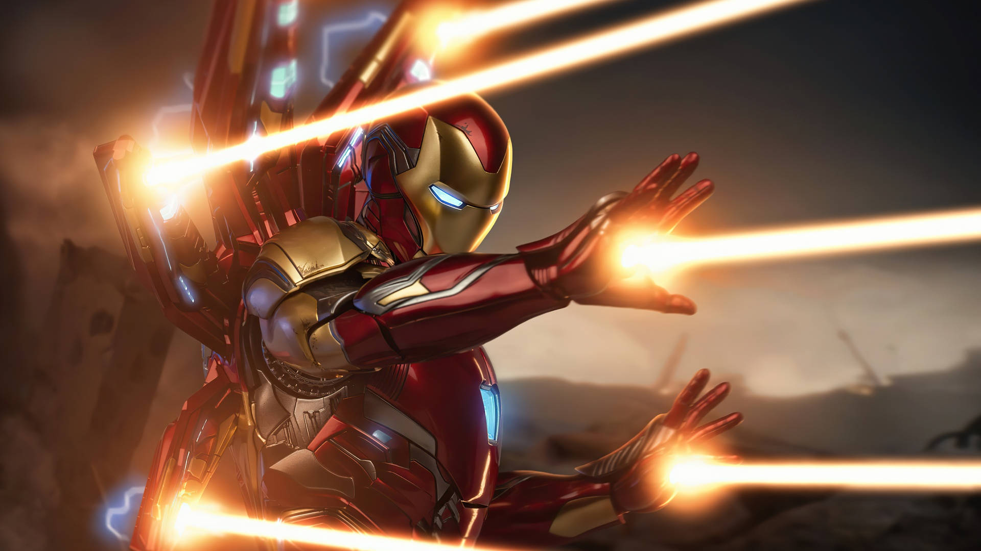 Iron Man Full Hd Blasters Background