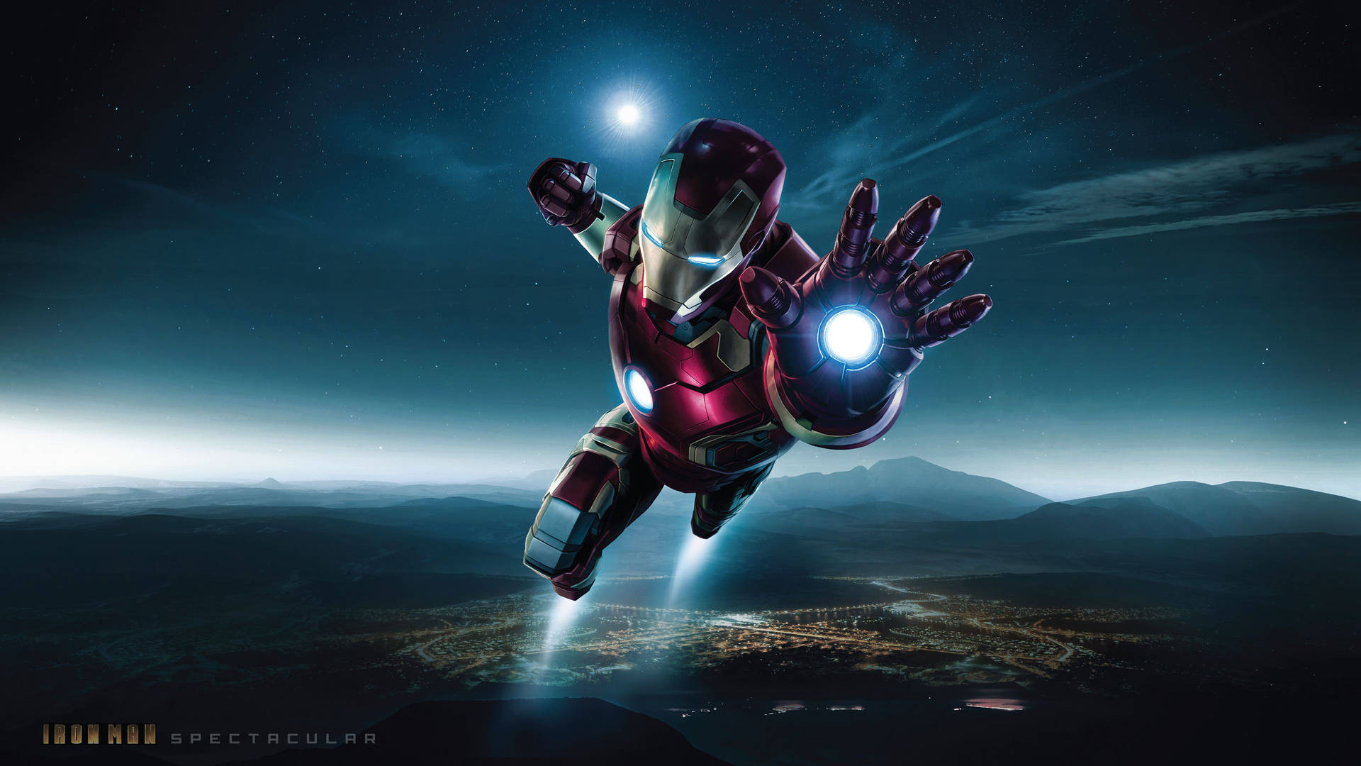 Iron Man Full Hd Flying Background
