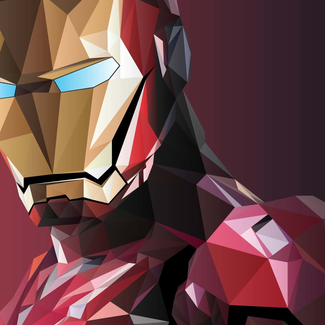 Iron Man Geometric Art