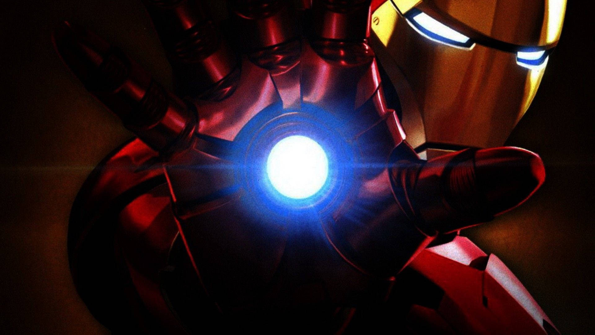 Iron Man Hand Glowing Logo