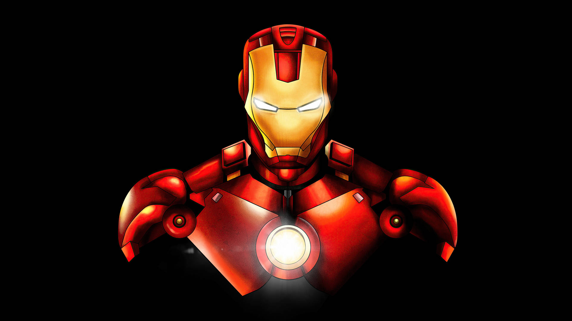 Iron Man Illustration Marvel Laptop Background