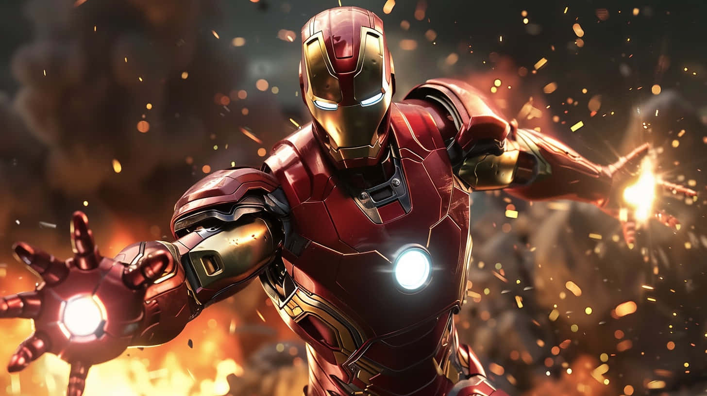 Iron Man In Action3 D Artwork