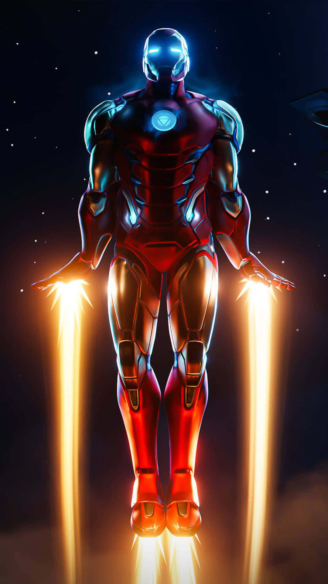 Iron Man In Flight Artwork Background