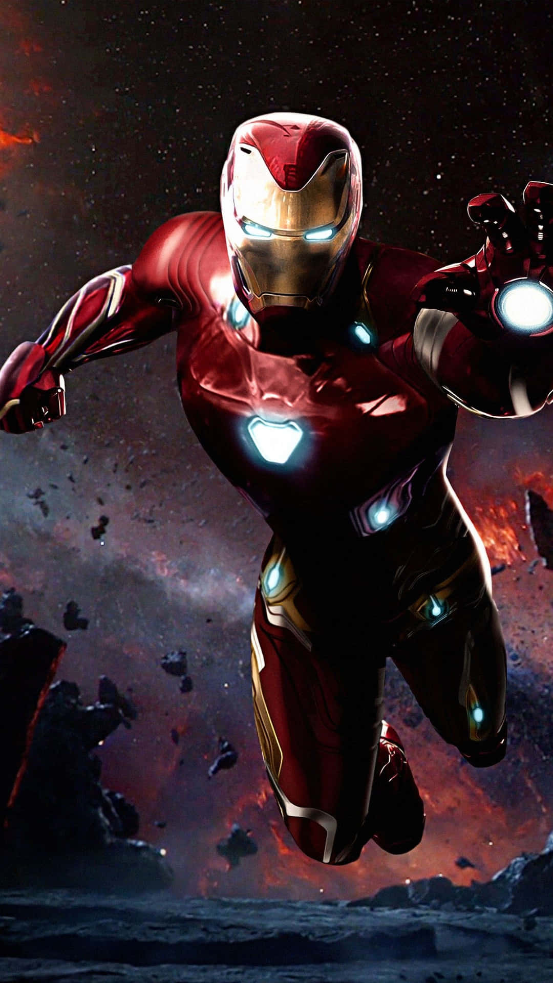 Iron Man In Space Iphone X Background