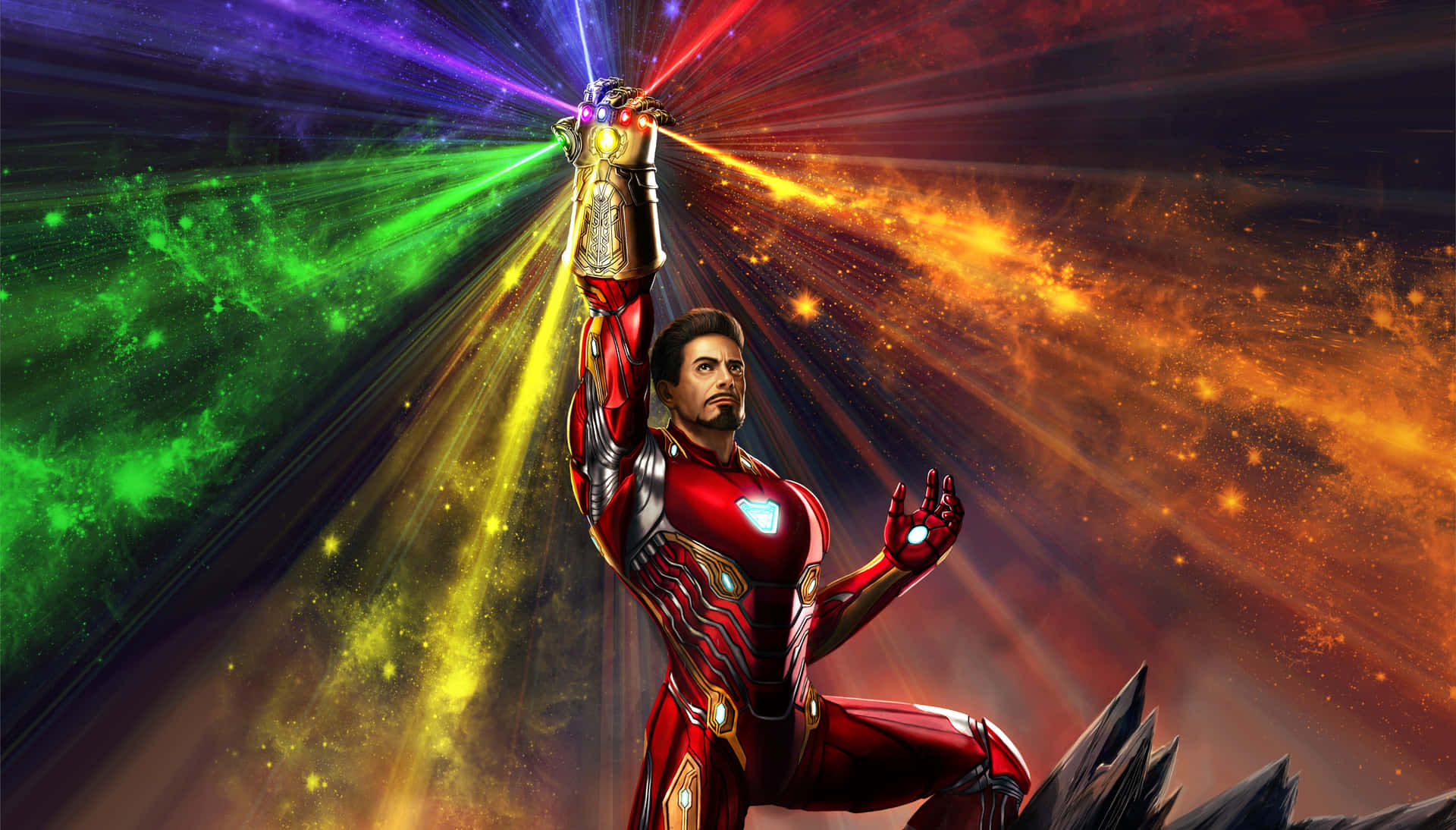 Iron Man Infinity Gauntlet Power Background