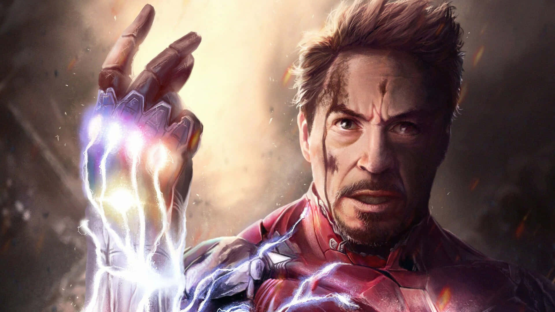 Iron Man Infinity Gauntlet Snap Background