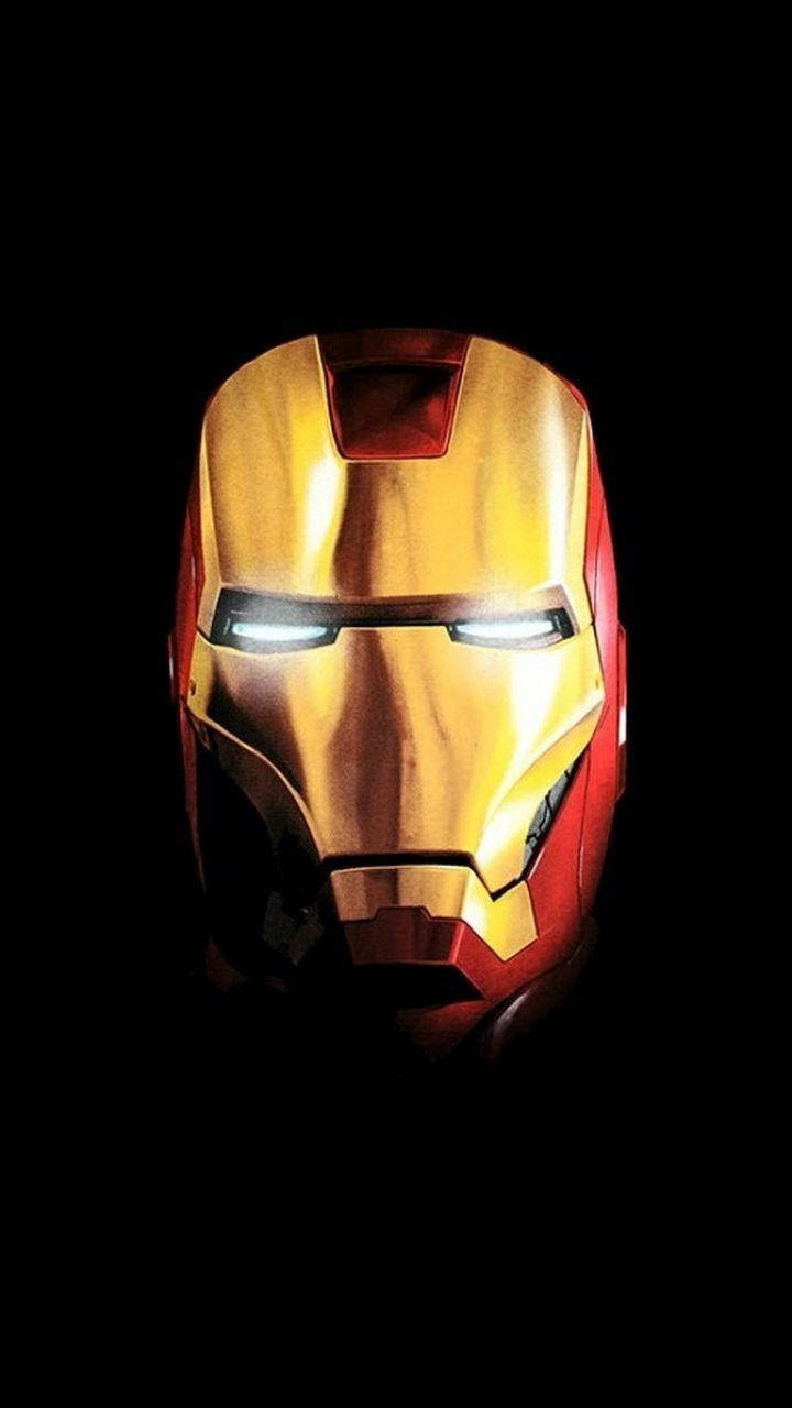 Iron Man Iphone Gold Red Helmet Background