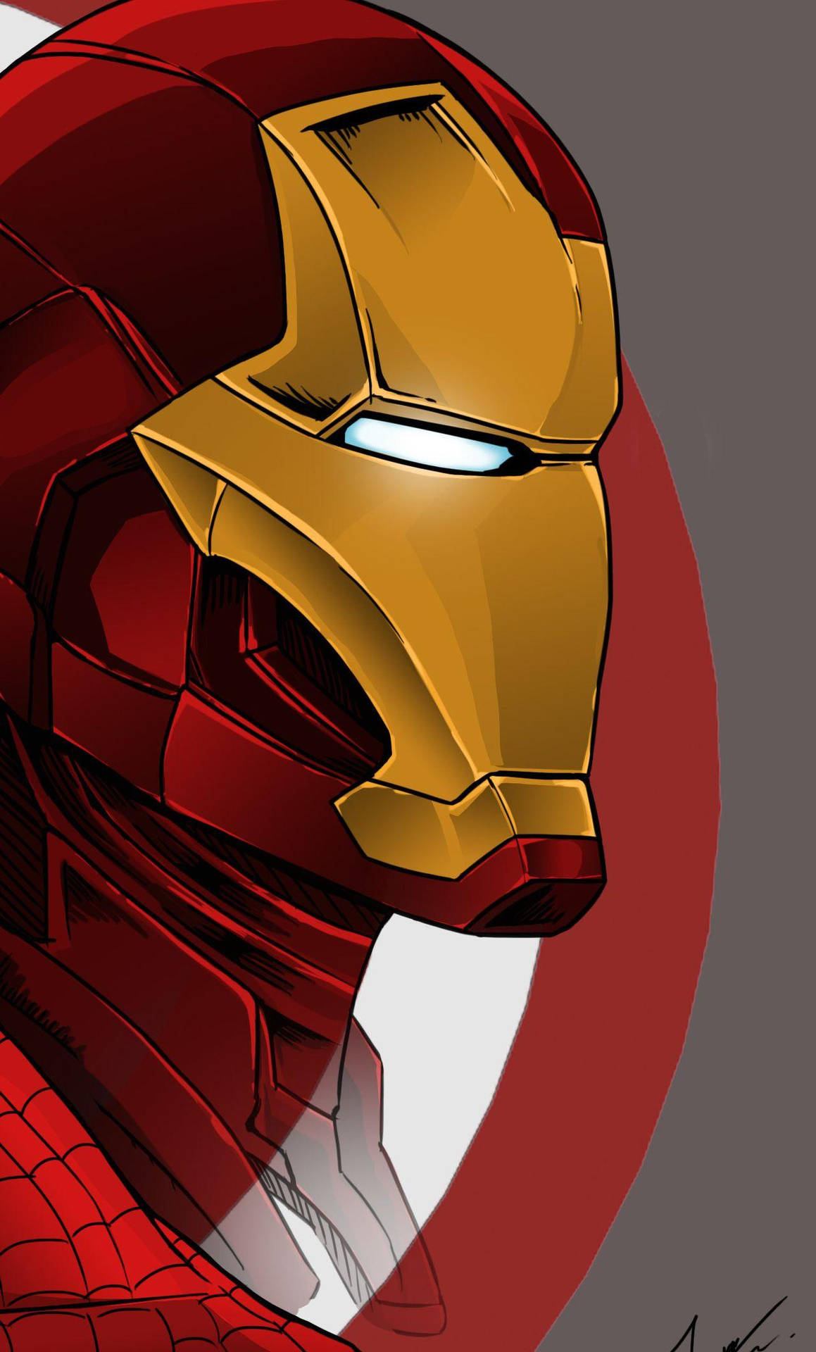 Iron Man Iphone Side Profile Background