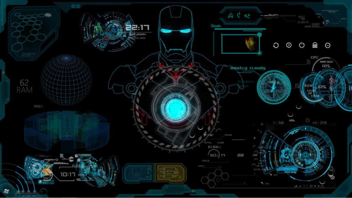 Iron Man Jack O'lantern By Jarvis Desktop Background