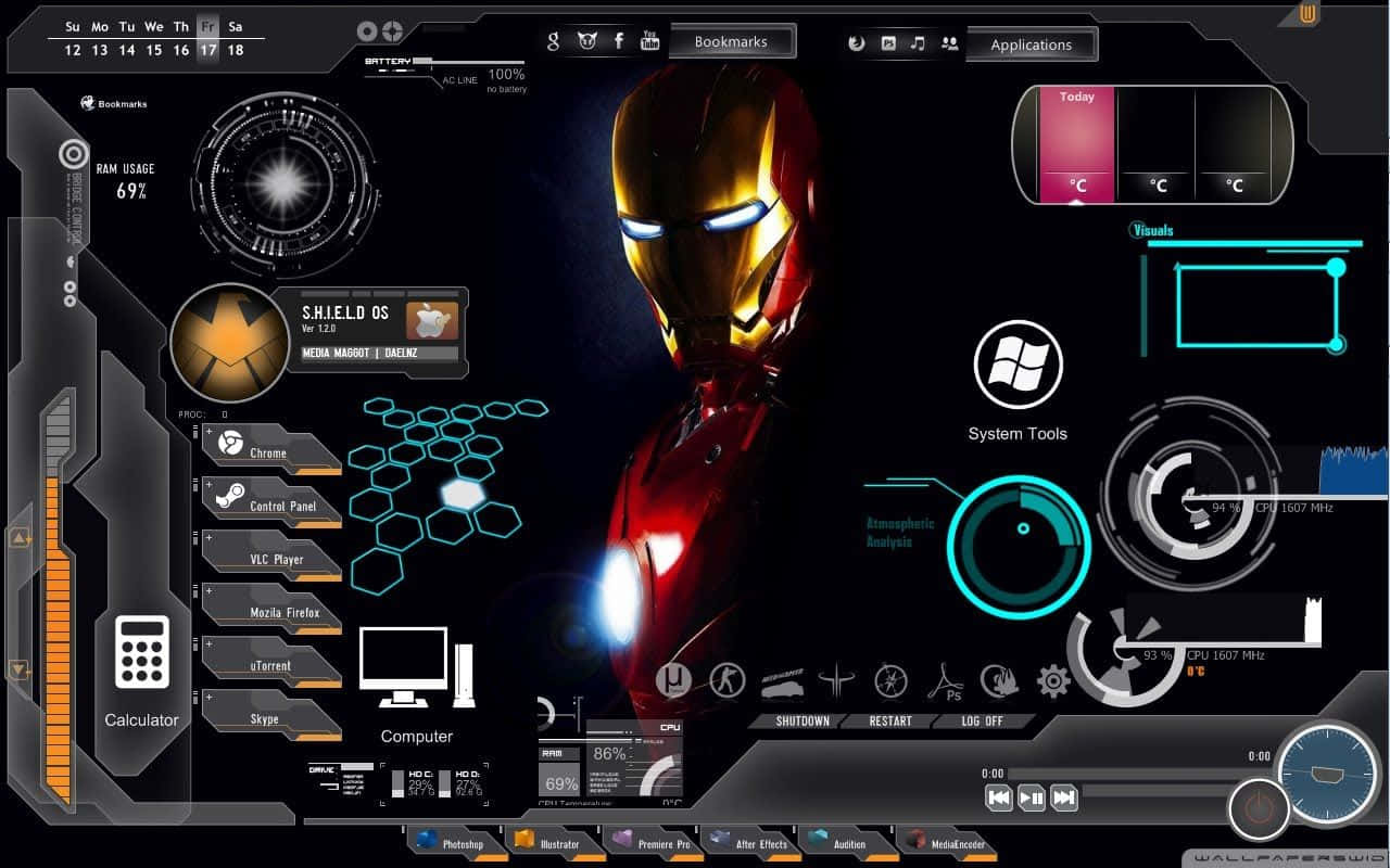 Iron Man Jarvis Desktop 1280 X 800