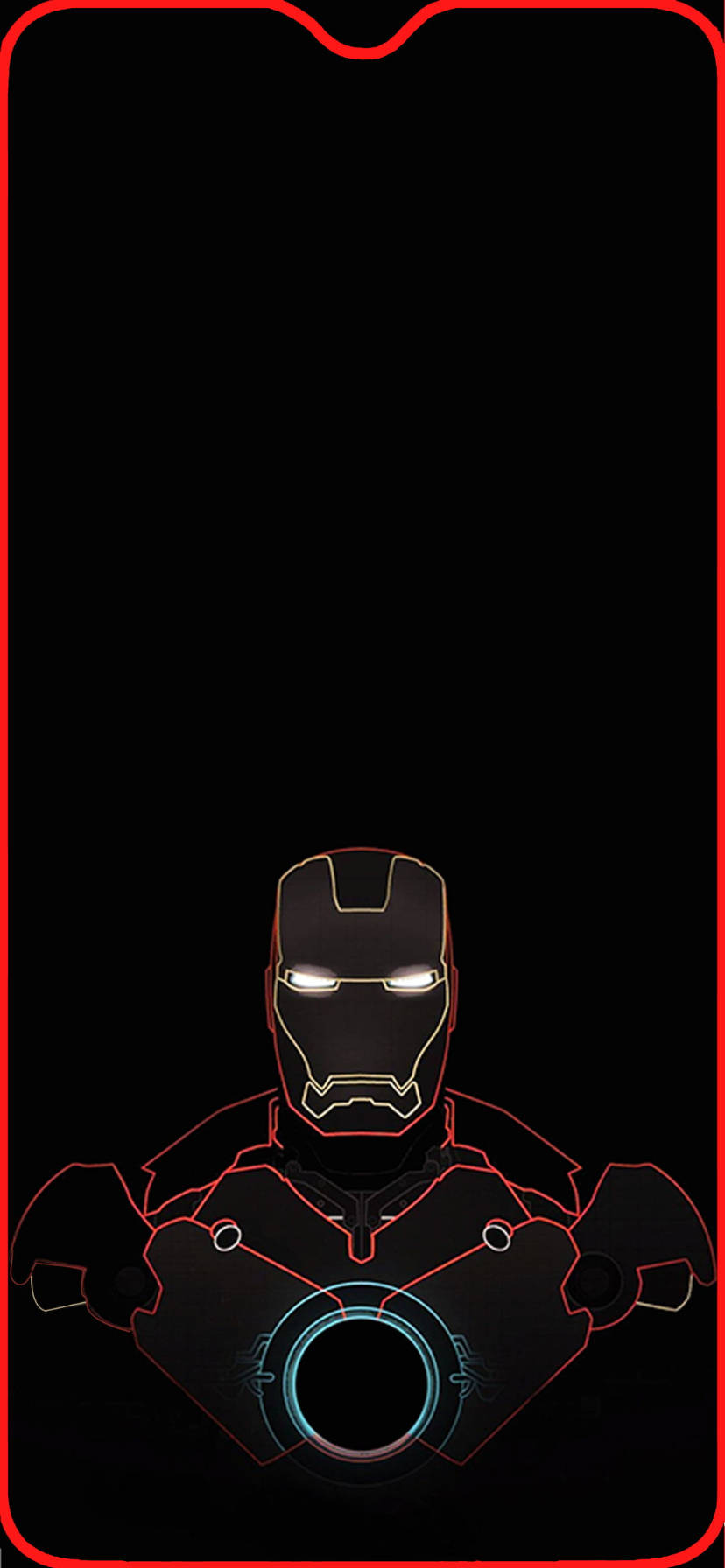 Iron Man Line Art Marvel Iphone Xr Background