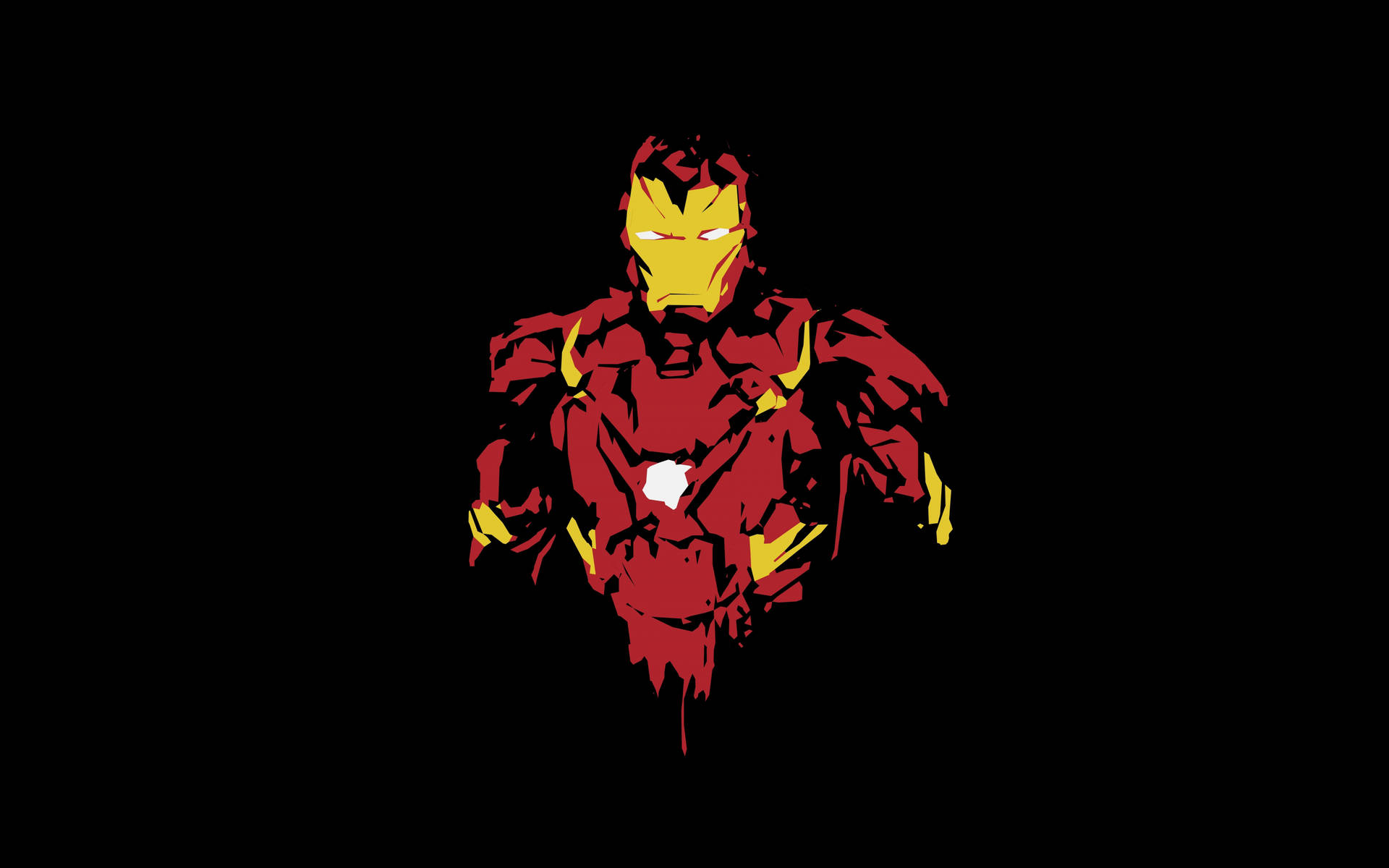 Iron Man Logo Abstract Art Background