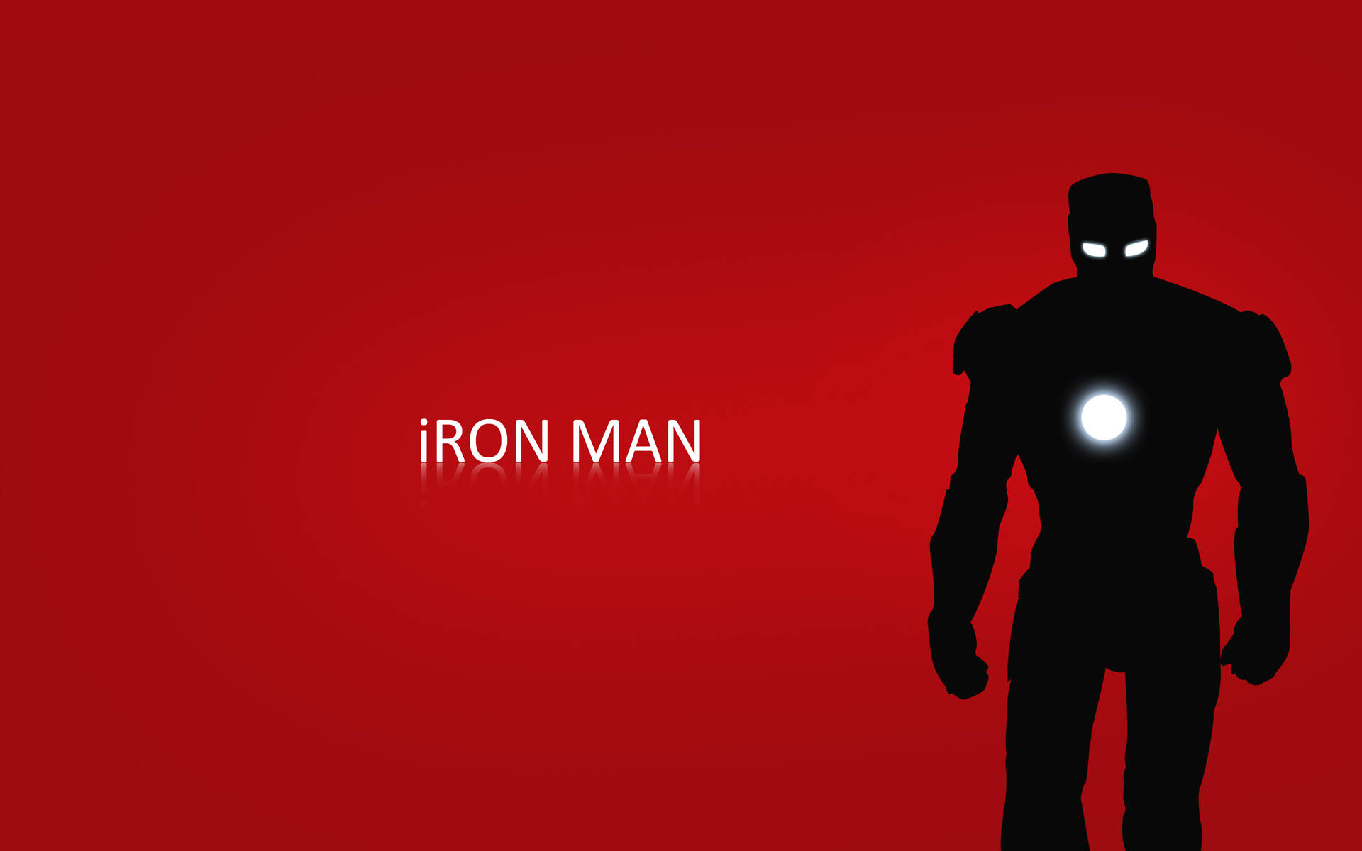 Iron Man Logo Black Figure Background
