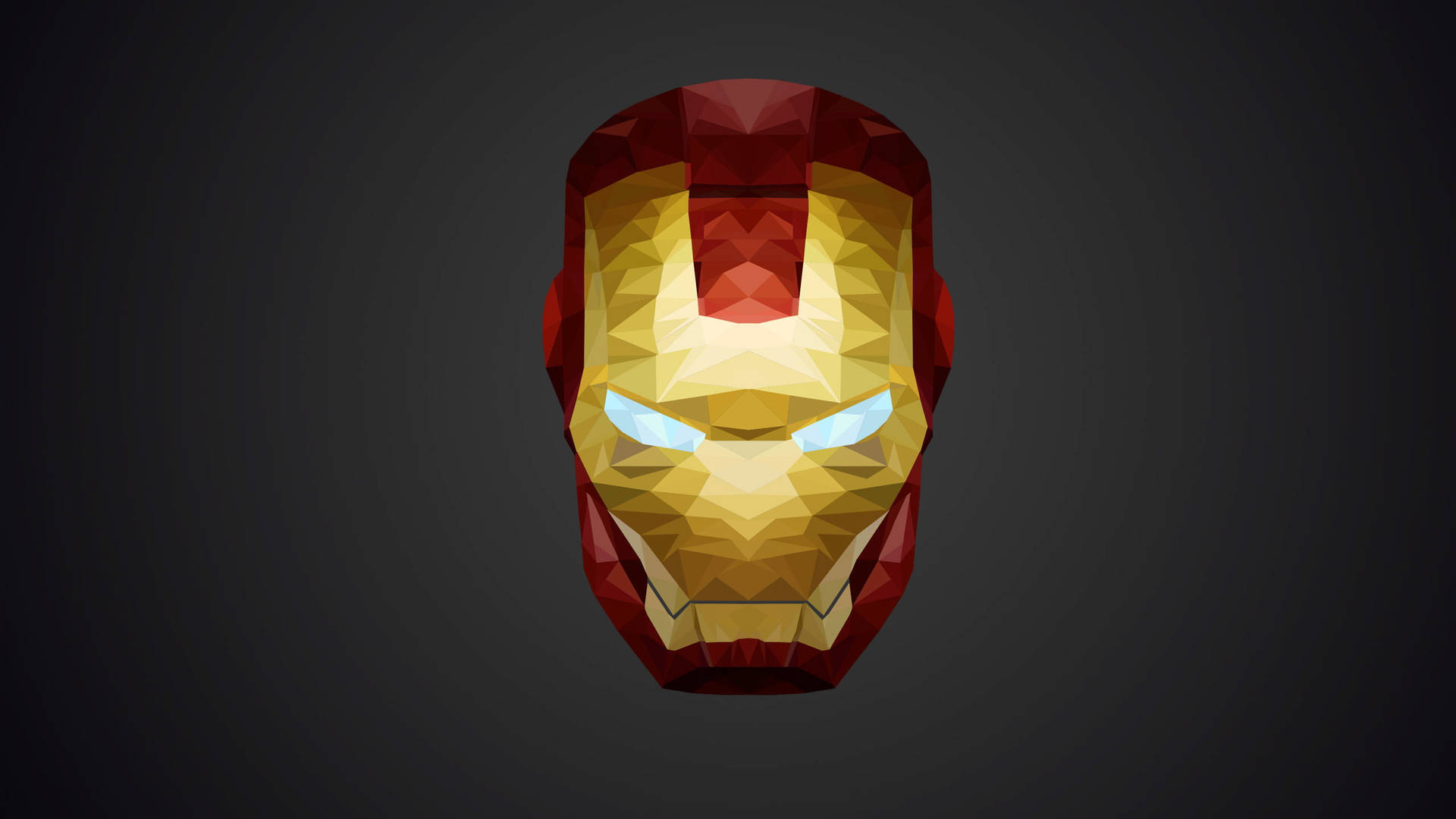 Iron Man Logo Cubism Art Background