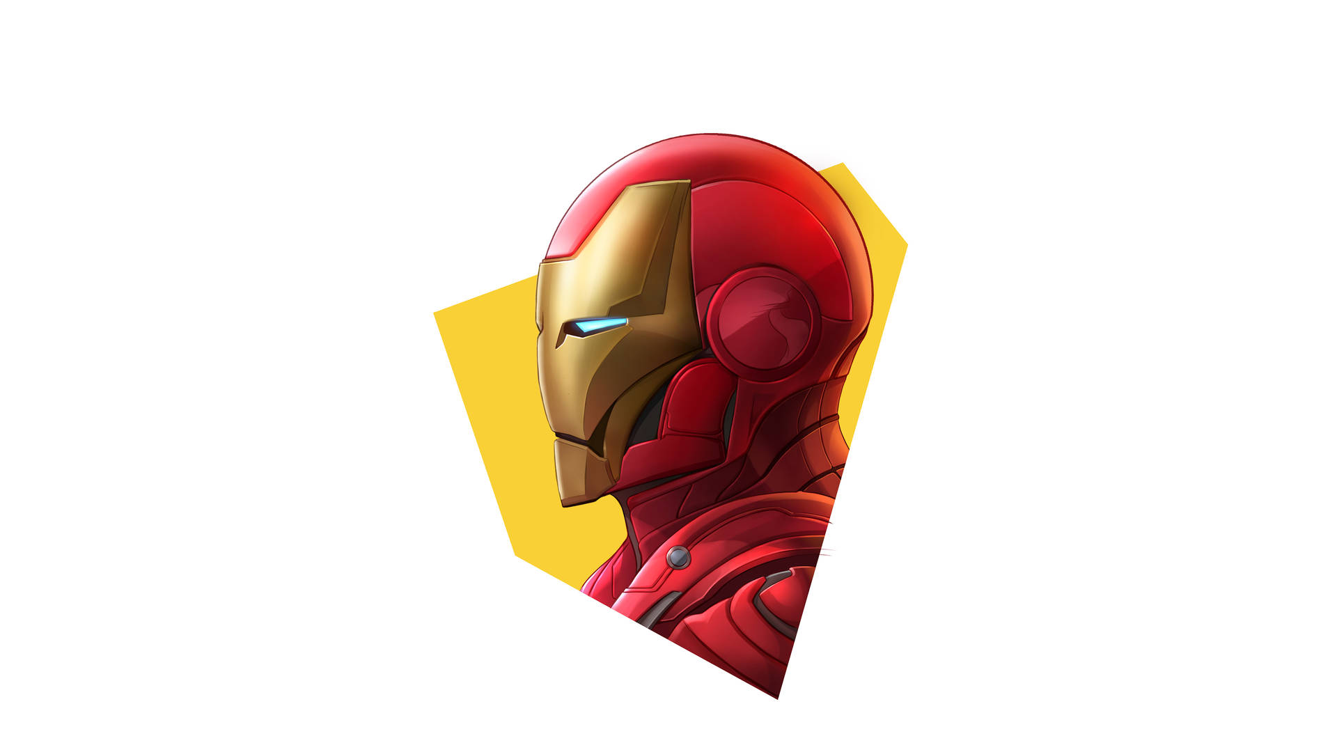 Iron Man Logo Red Head