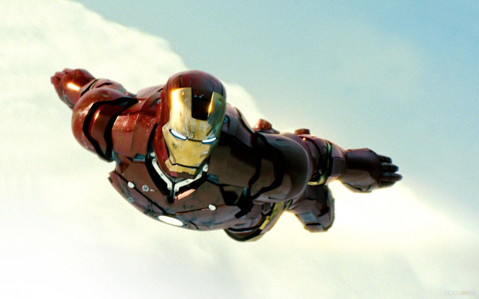 Iron Man Mark 3 Flying Background