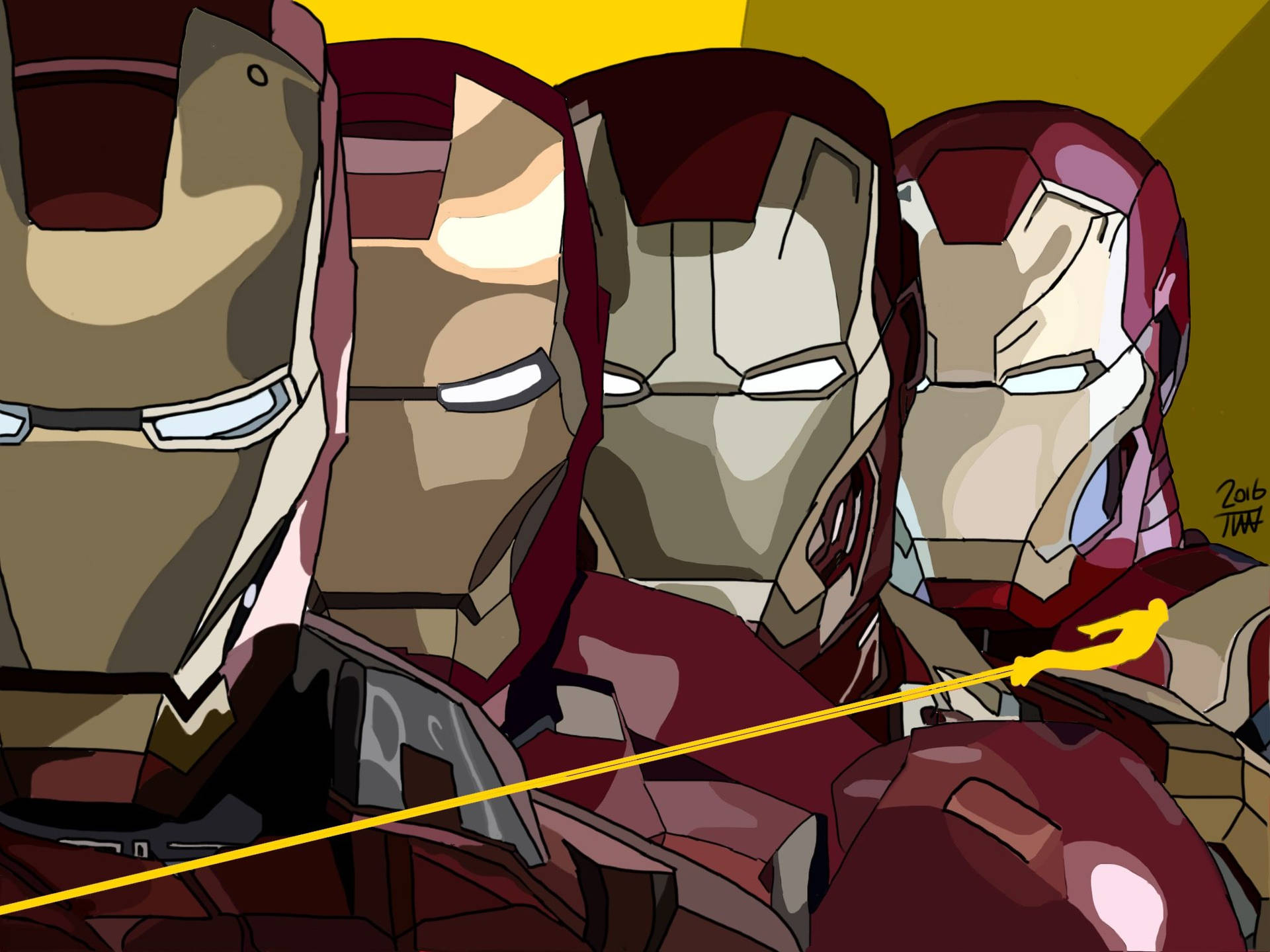 Iron Man Mark 3 In All Its Glory Background