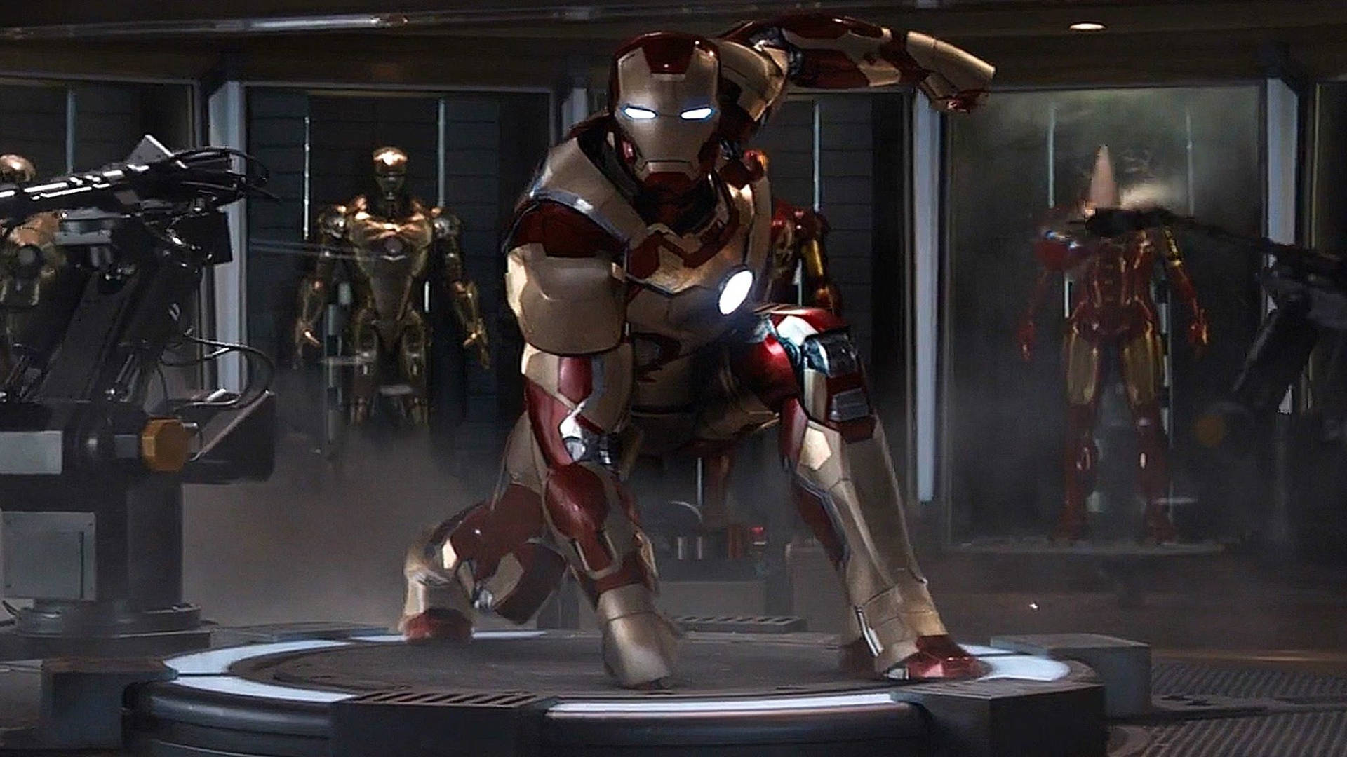 Iron Man Mark 3 Ready For Action Background