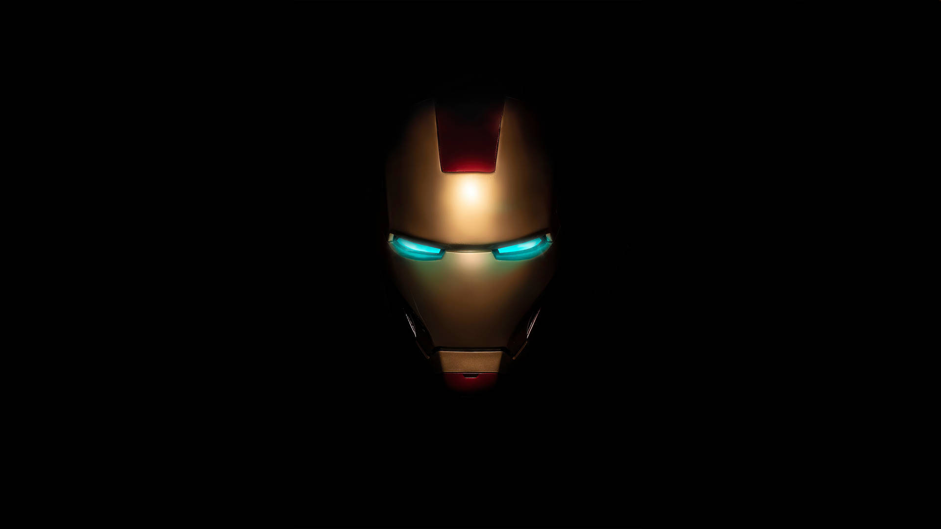 Iron Man Mask Logo On Black