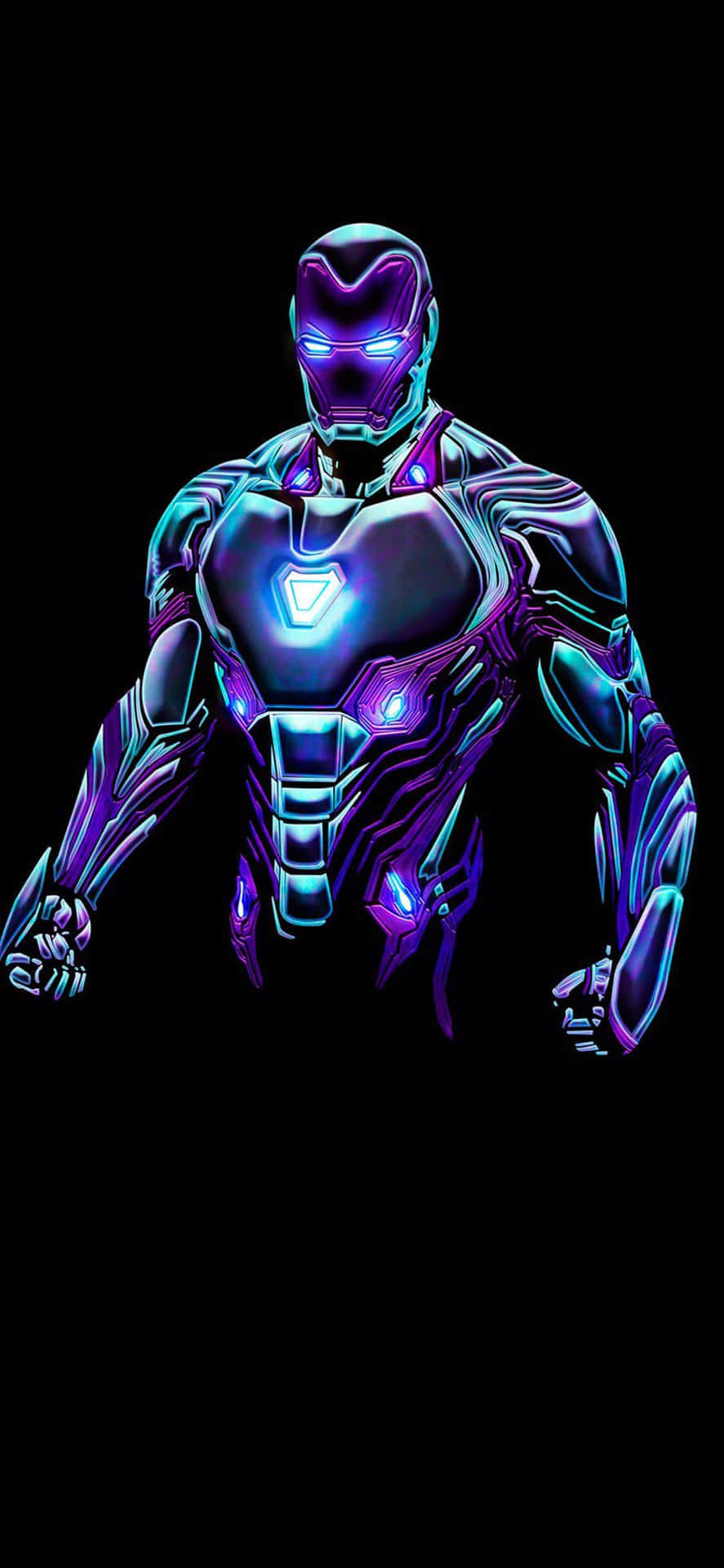 Iron Man Neon Violet Iphone X