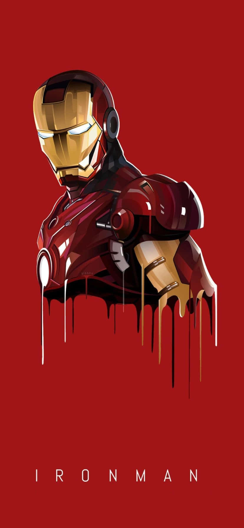 Iron_ Man_ Red_ Background_ Artwork Background