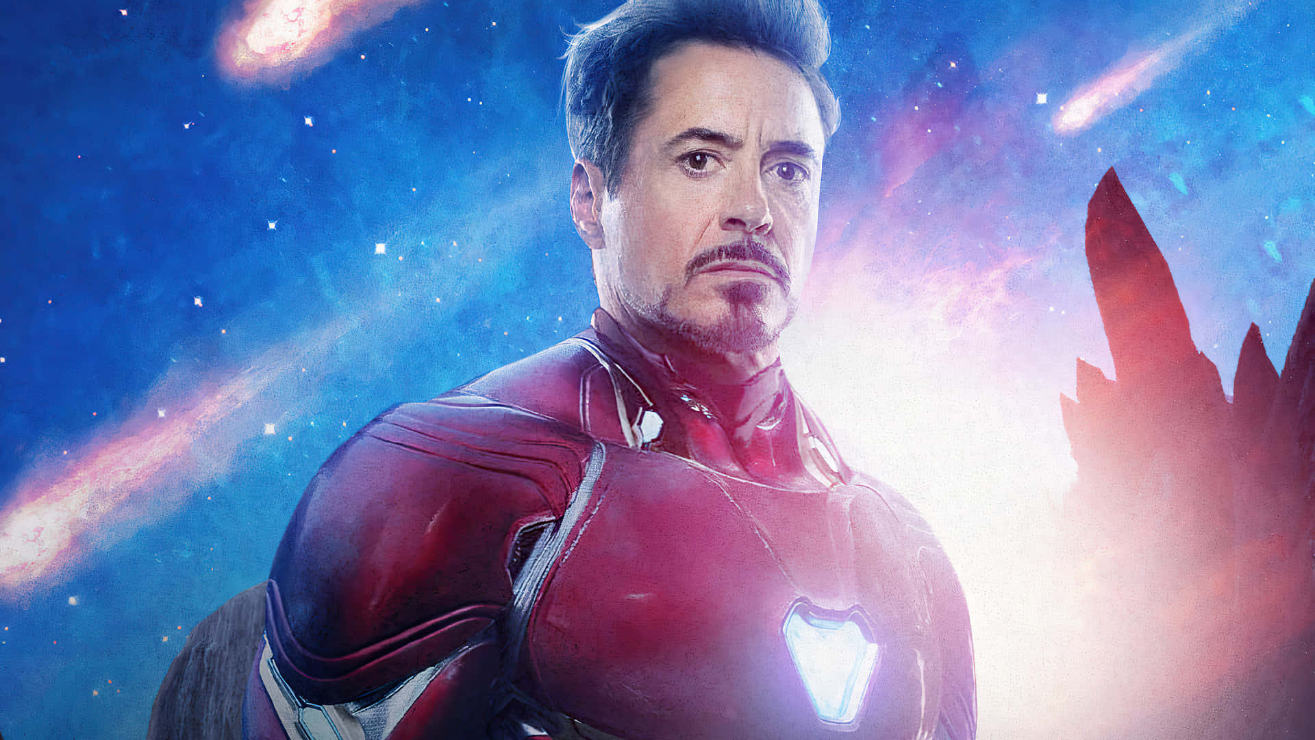 Iron Man Space Background Background
