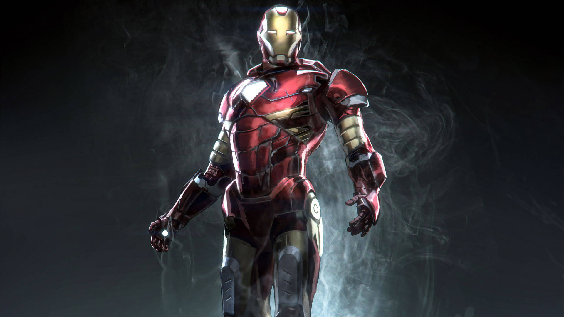 Iron Man Superhero Digital Art Background