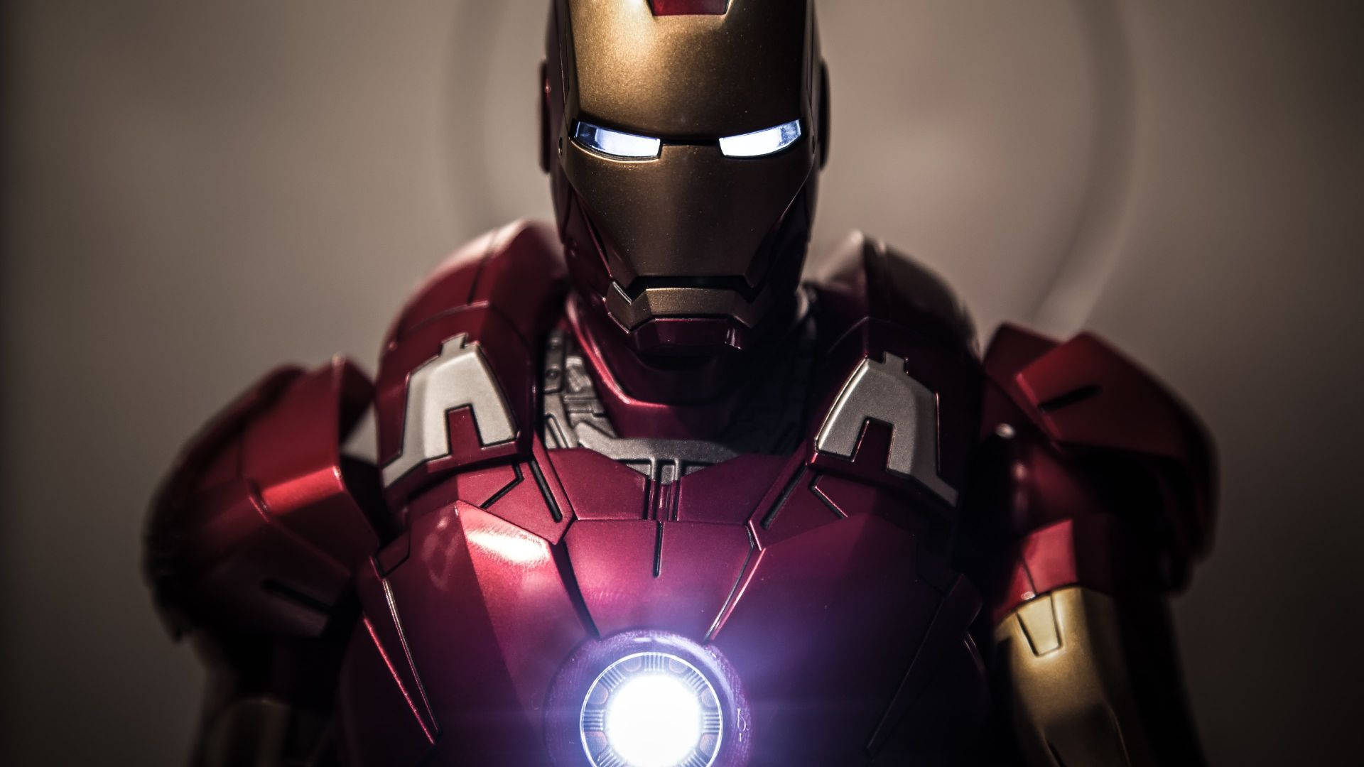 Iron Man Superhero Glowing Arc Reactor Background