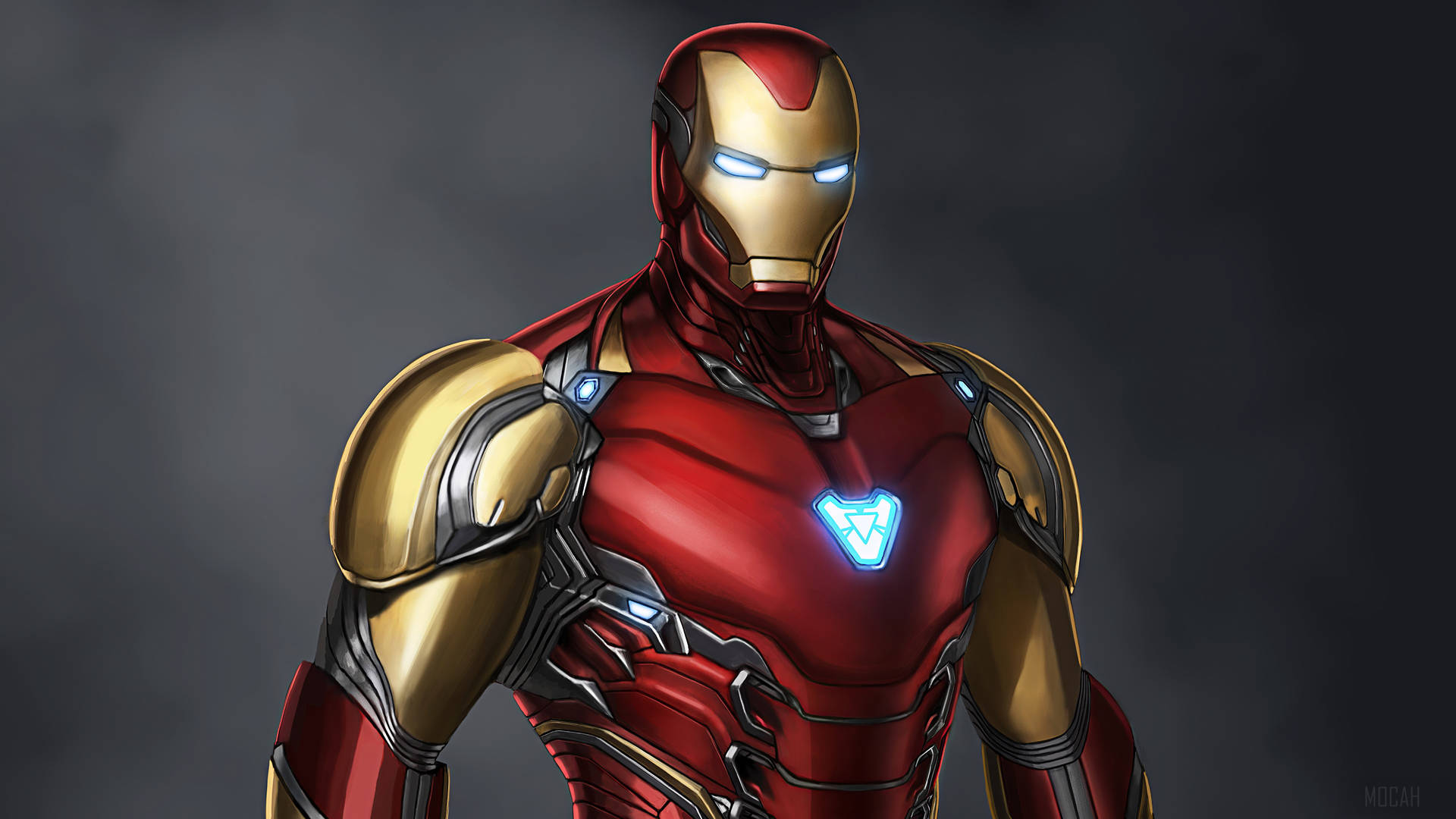 Iron Man Superhero Minecraft Skin Background