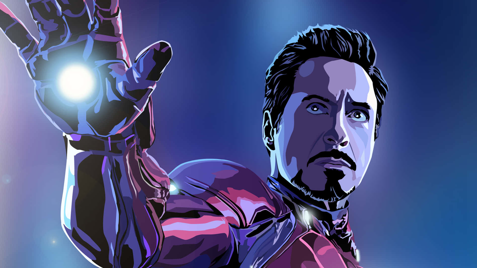 Iron Man Tony Stark Illustration Background