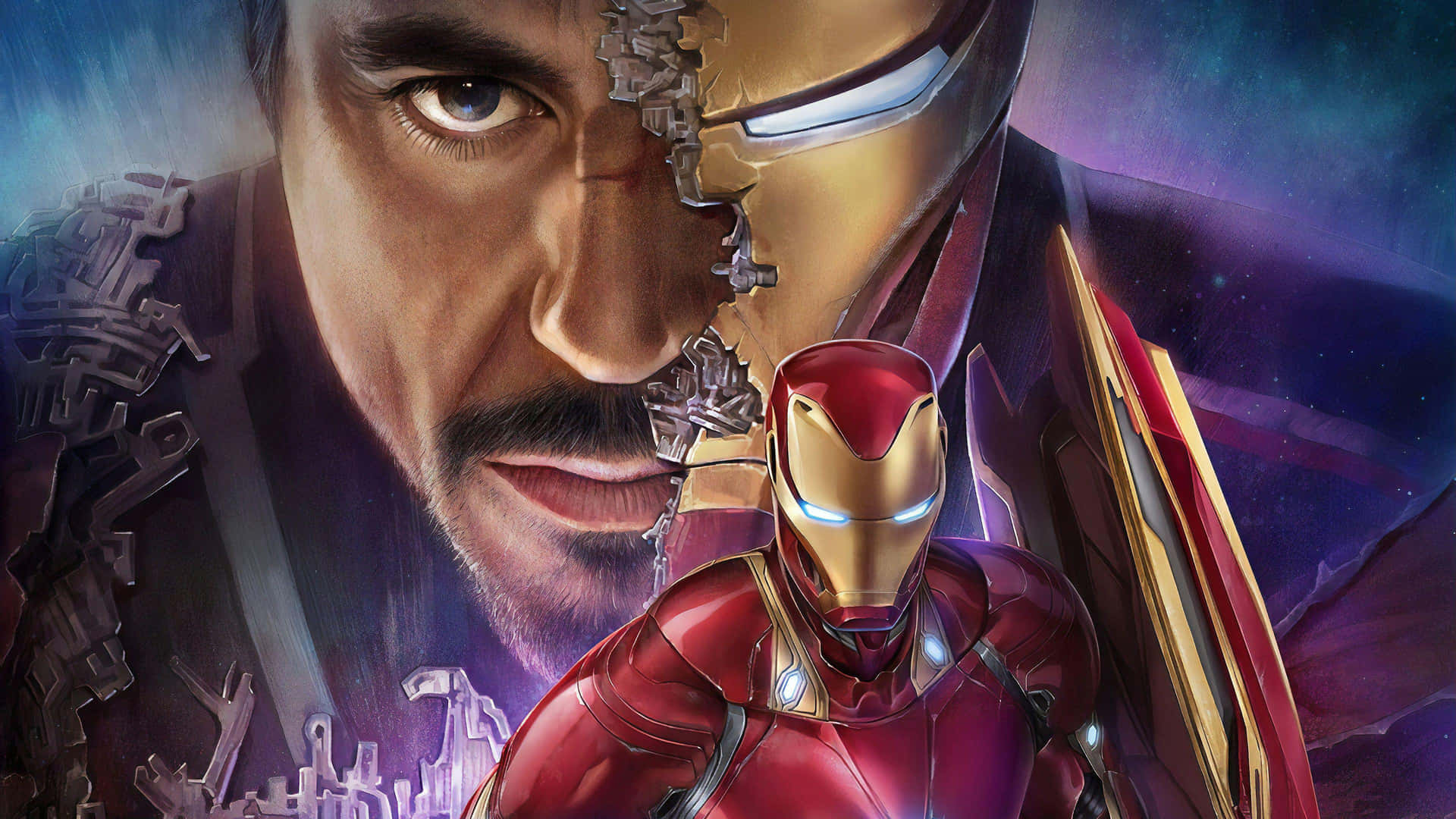 Iron Man Tony Stark Transformation Background