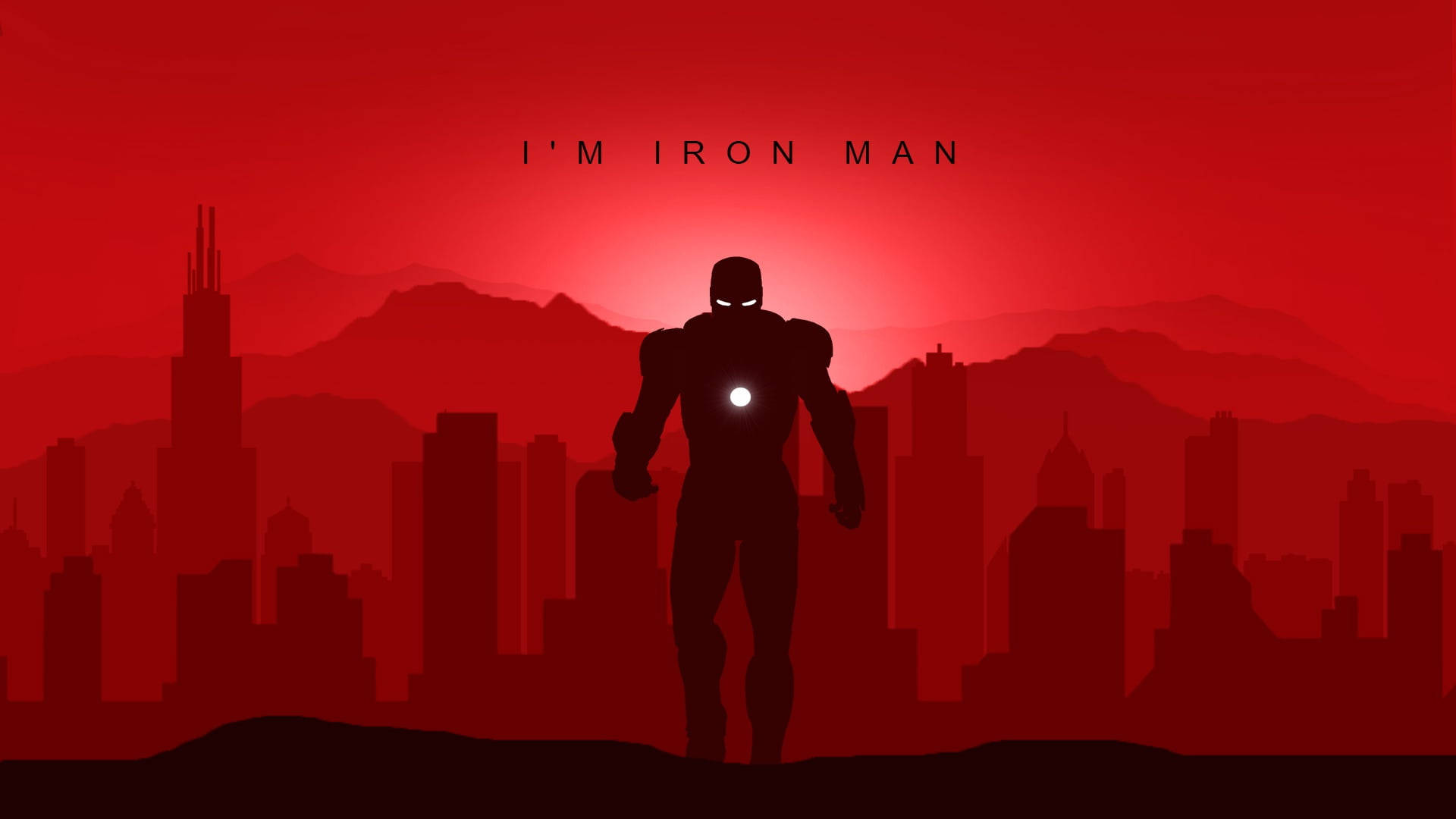 Iron Man Vector Art Background